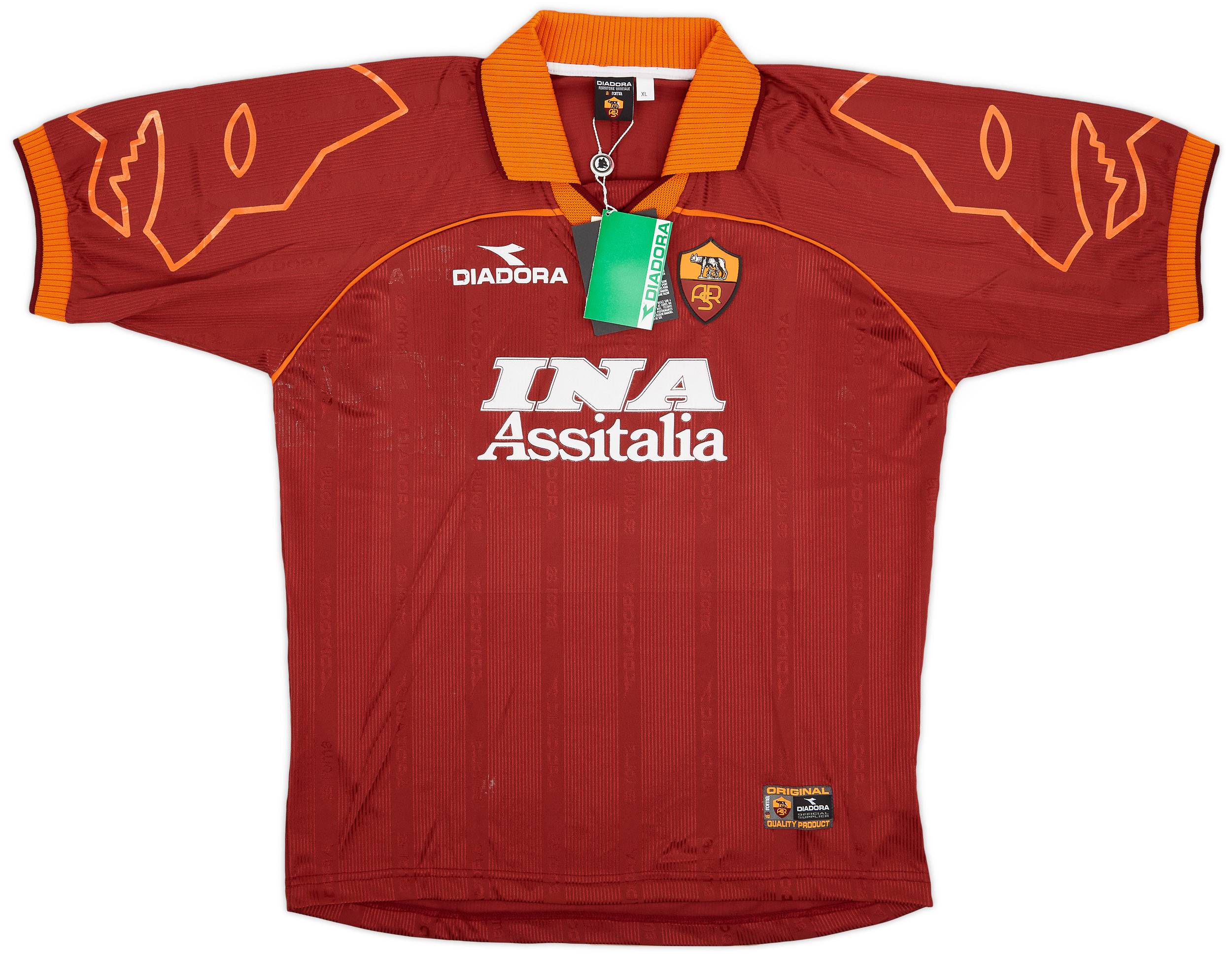 1999-00 Roma Home Shirt Nakata #8 (XL)