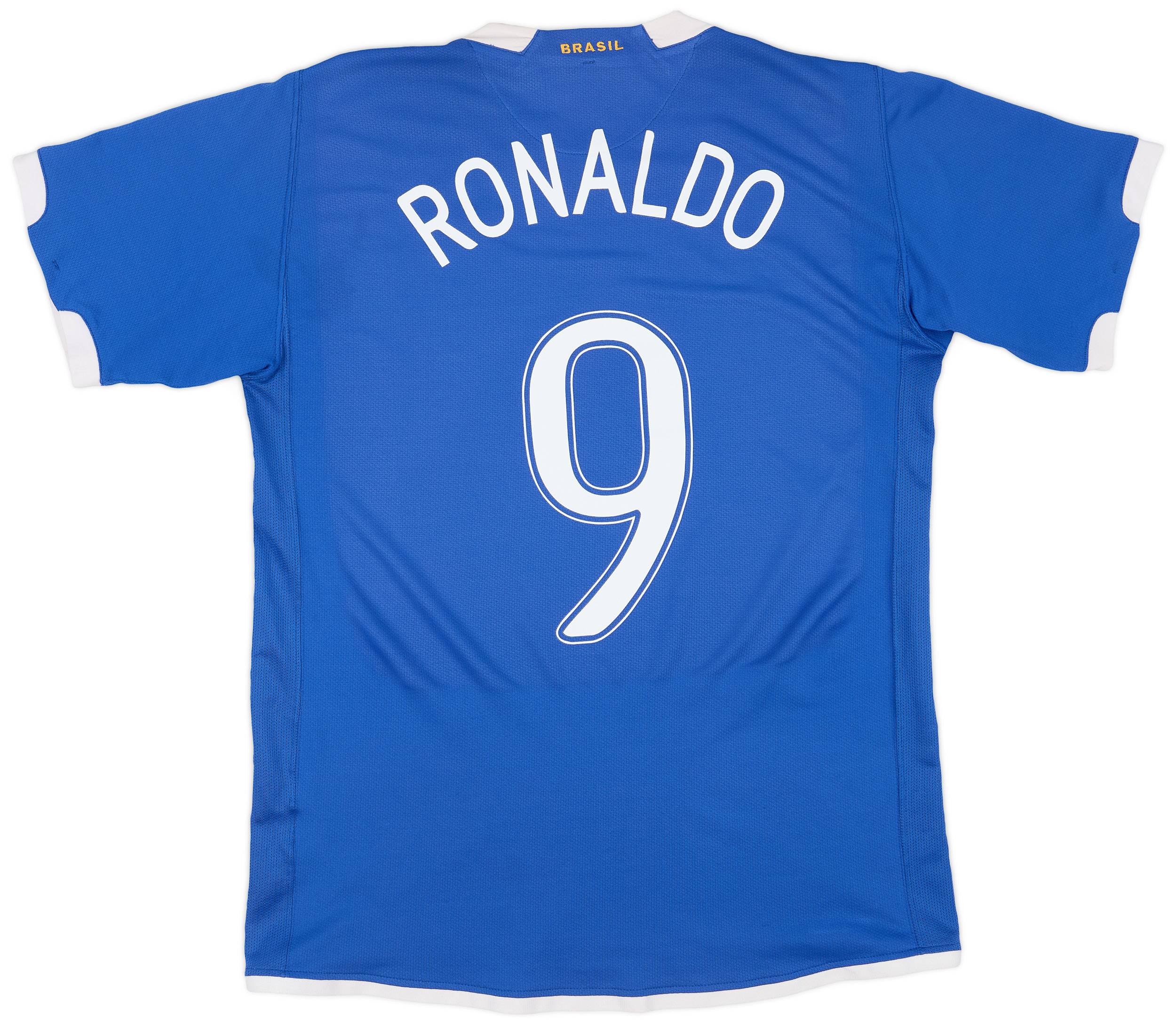 2006-07 Brazil Away Shirt Ronaldo #9 - 8/10 - (M)