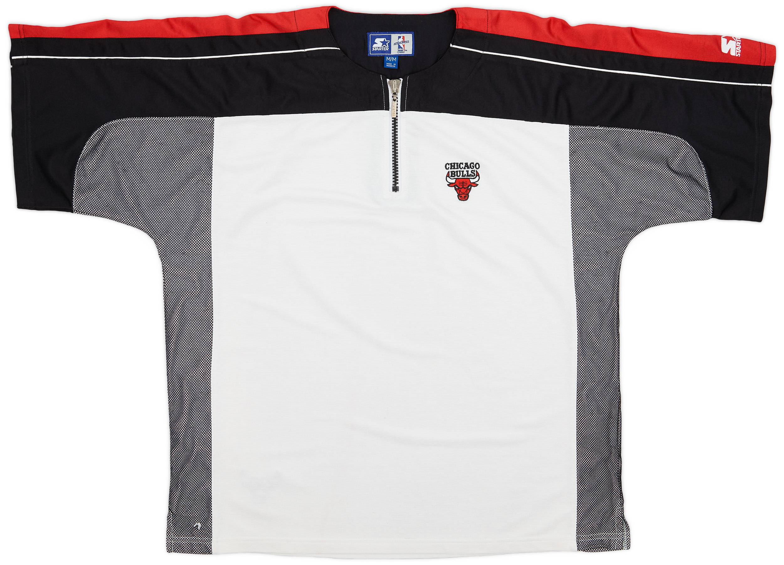 1990s Chicago Bulls Starter 1/4 Zip Shooting Shirt - 5/10 - (M)