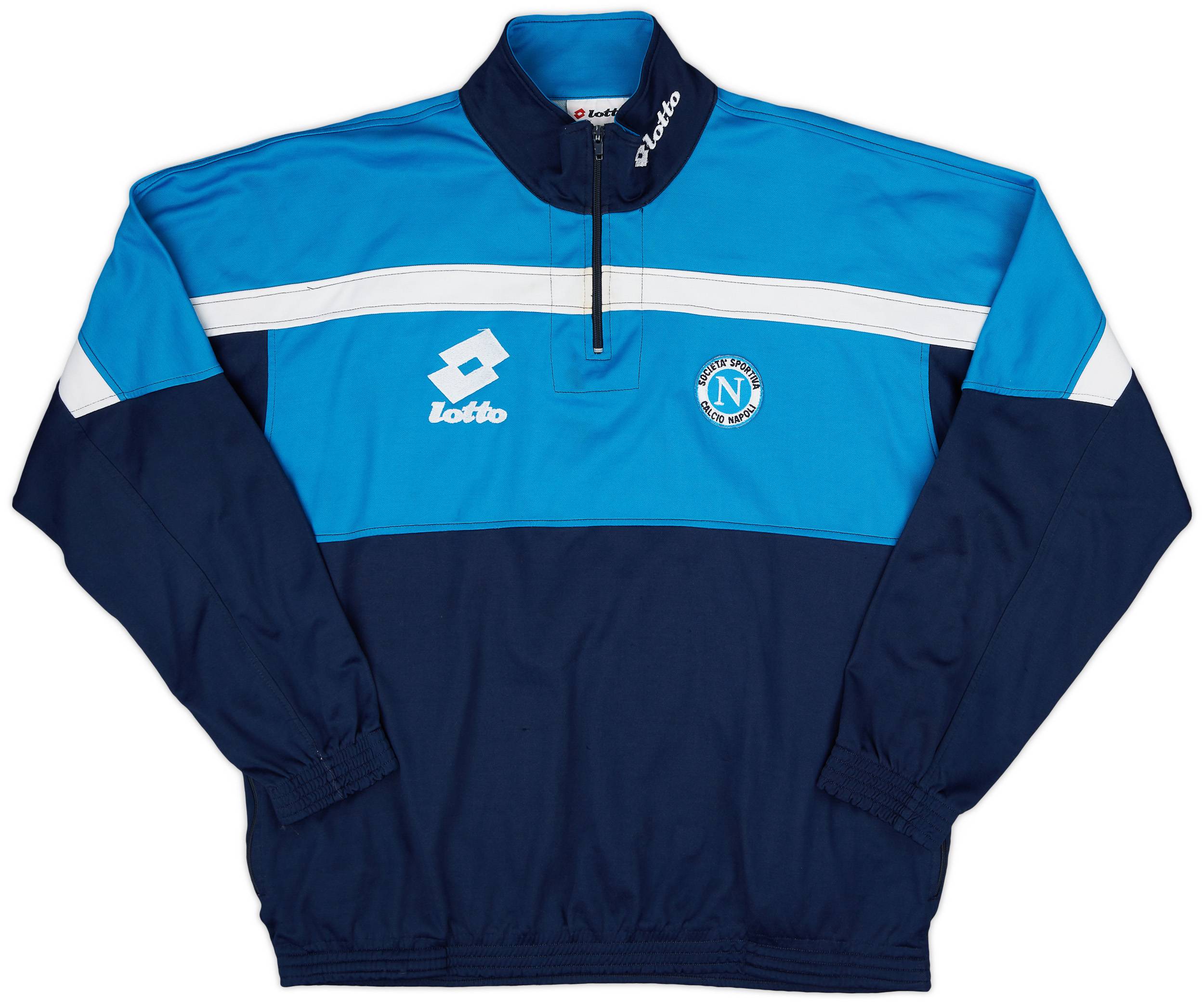 1994-96 Napoli Lotto Track Jacket - 7/10 - (XL)