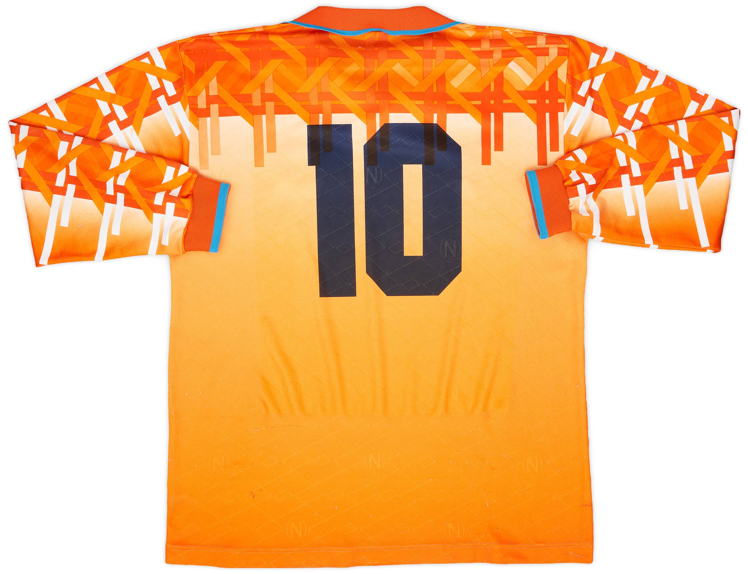 1994-95 Napoli Match Issue Third L/S Shirt #10