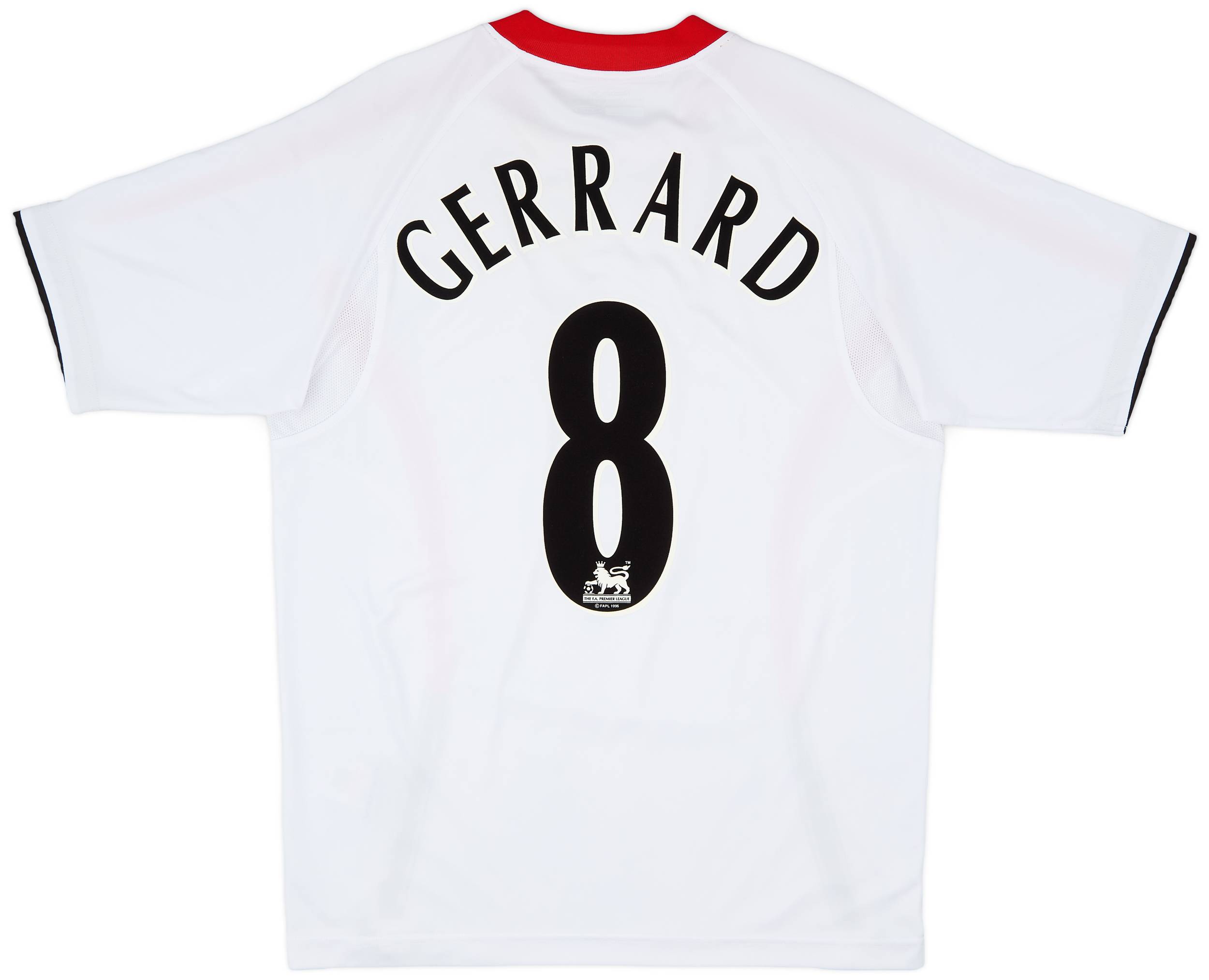 2005-06 Liverpool Away Shirt Gerrard #8 - 8/10 - (M)