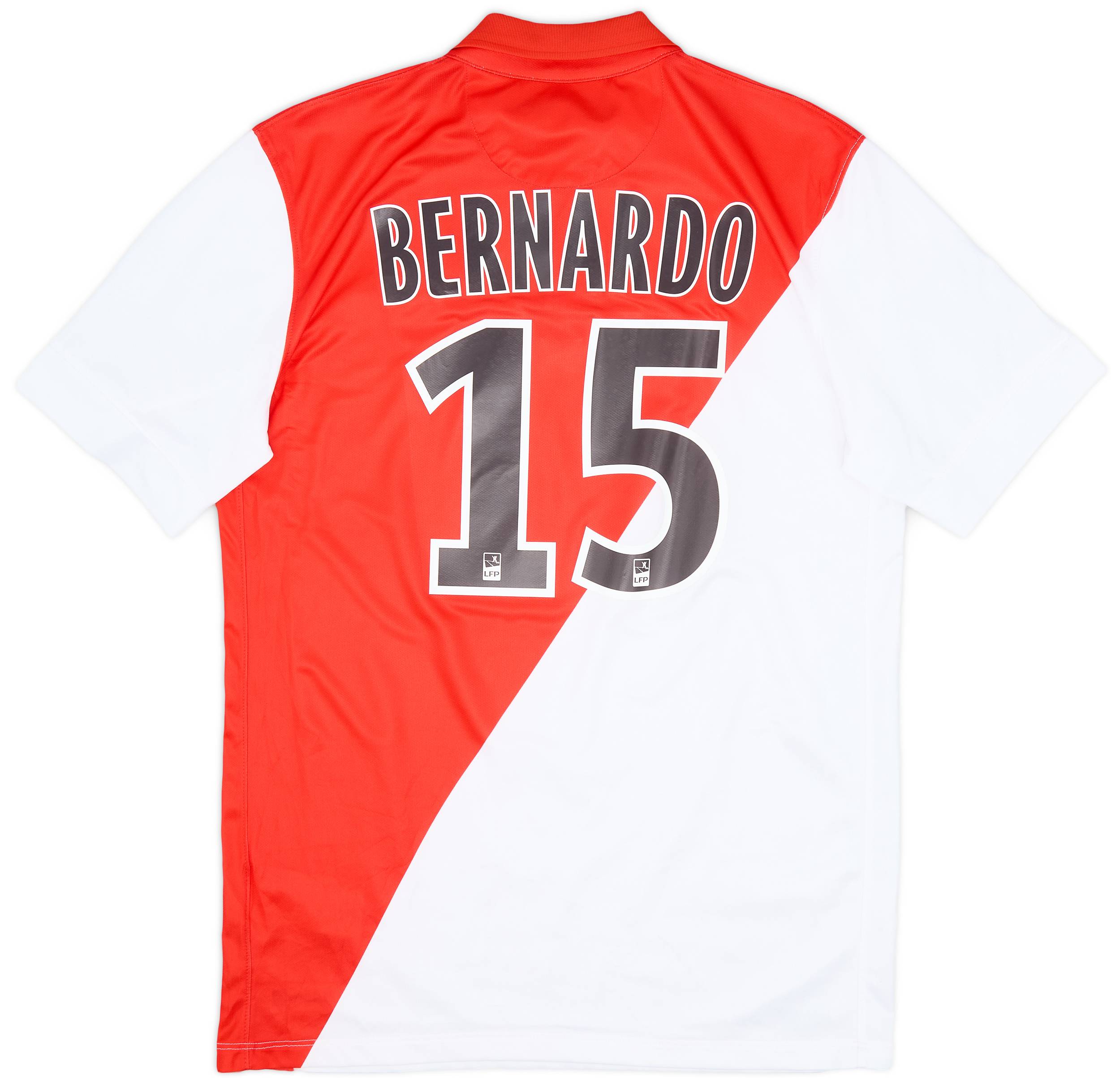 2014-15 Monaco Home Shirt Bernardo #15 - 8/10 - (M)