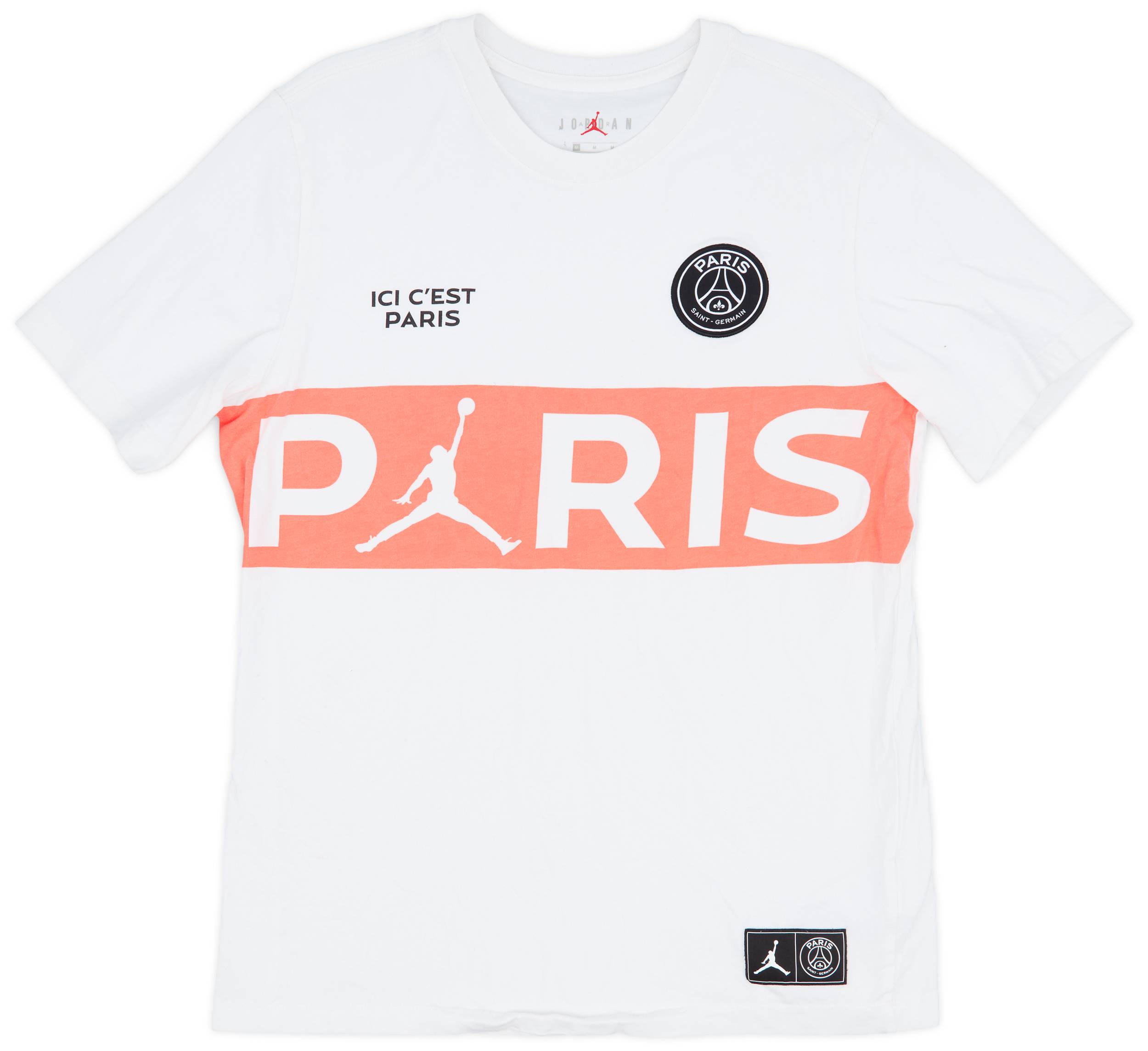 2019-20 Paris Saint-Germain Nike Jordan Cotton Tee - 9/10 - (M)