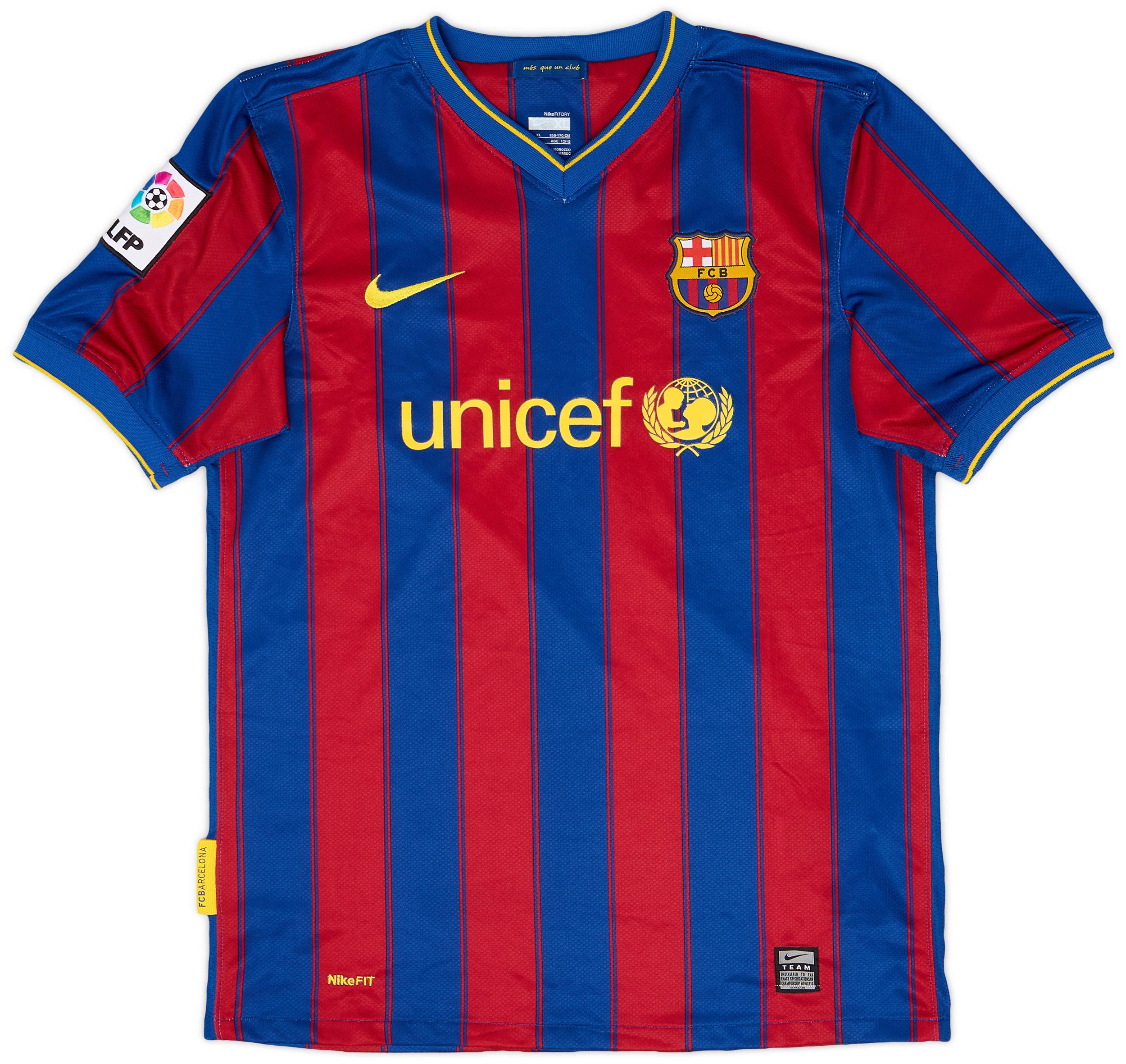 2009-10 Barcelona Home Shirt - 8/10 - (XL.Boys)