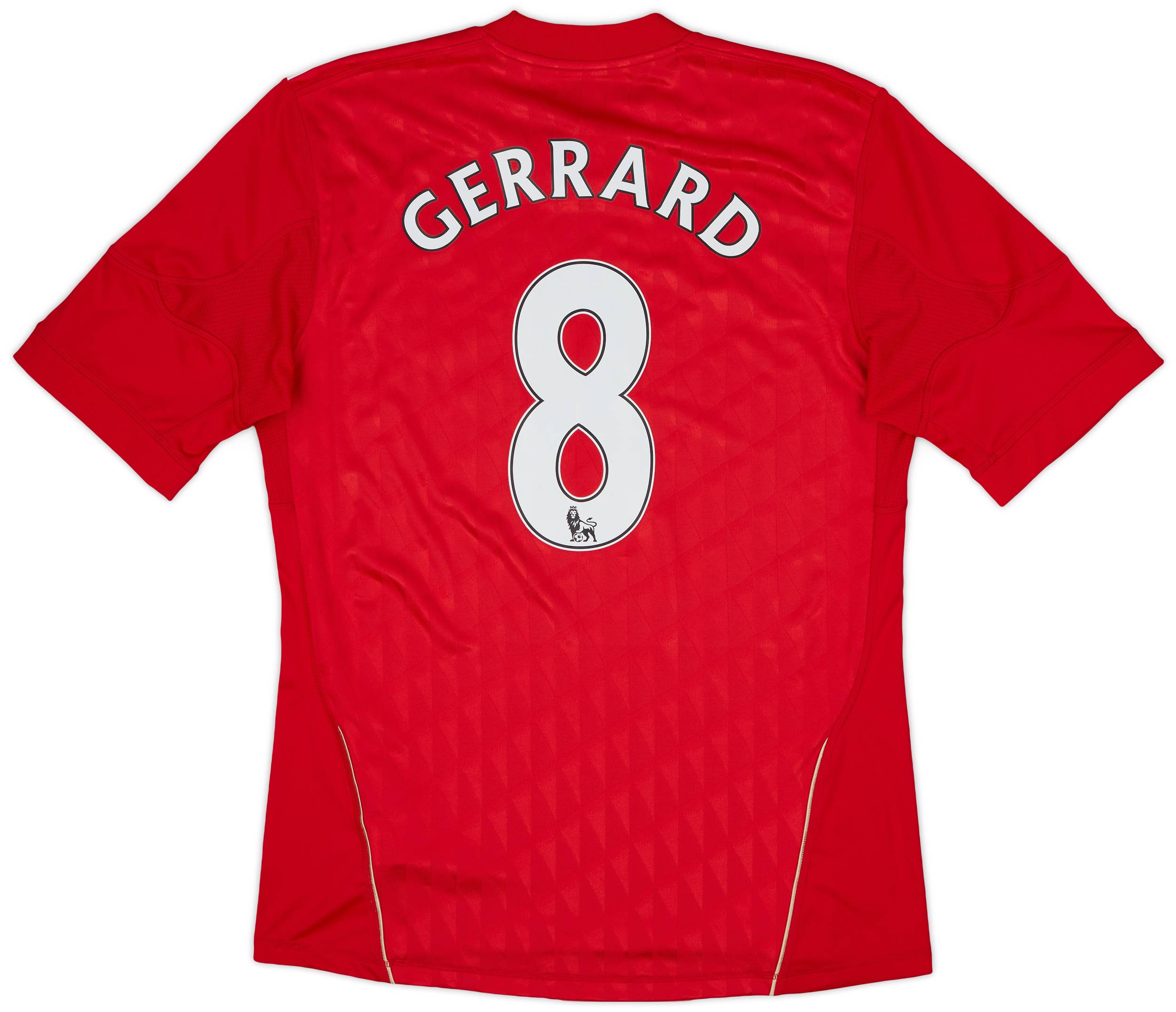 2010-12 Liverpool Home Shirt Gerrard #8 - 6/10 - (M)