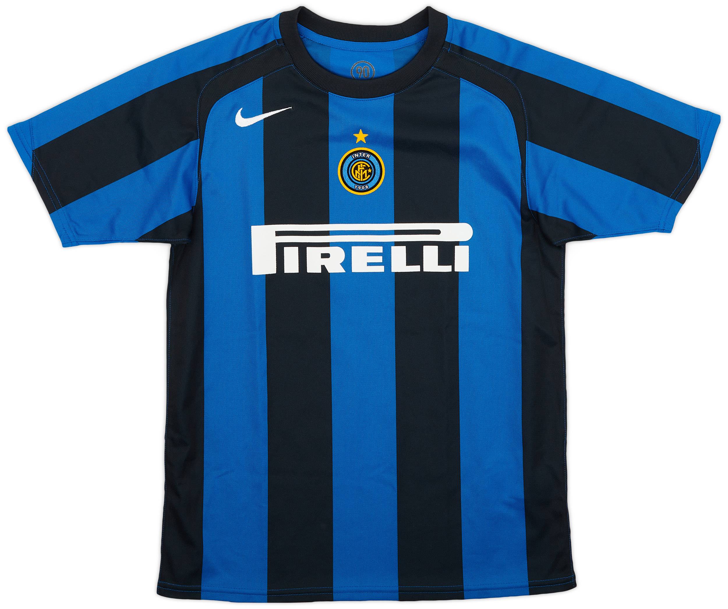 「かわいい～！」 Shirt Home Milan Inter 2005-06 - (L.Boys) - 9/10 ウェア
