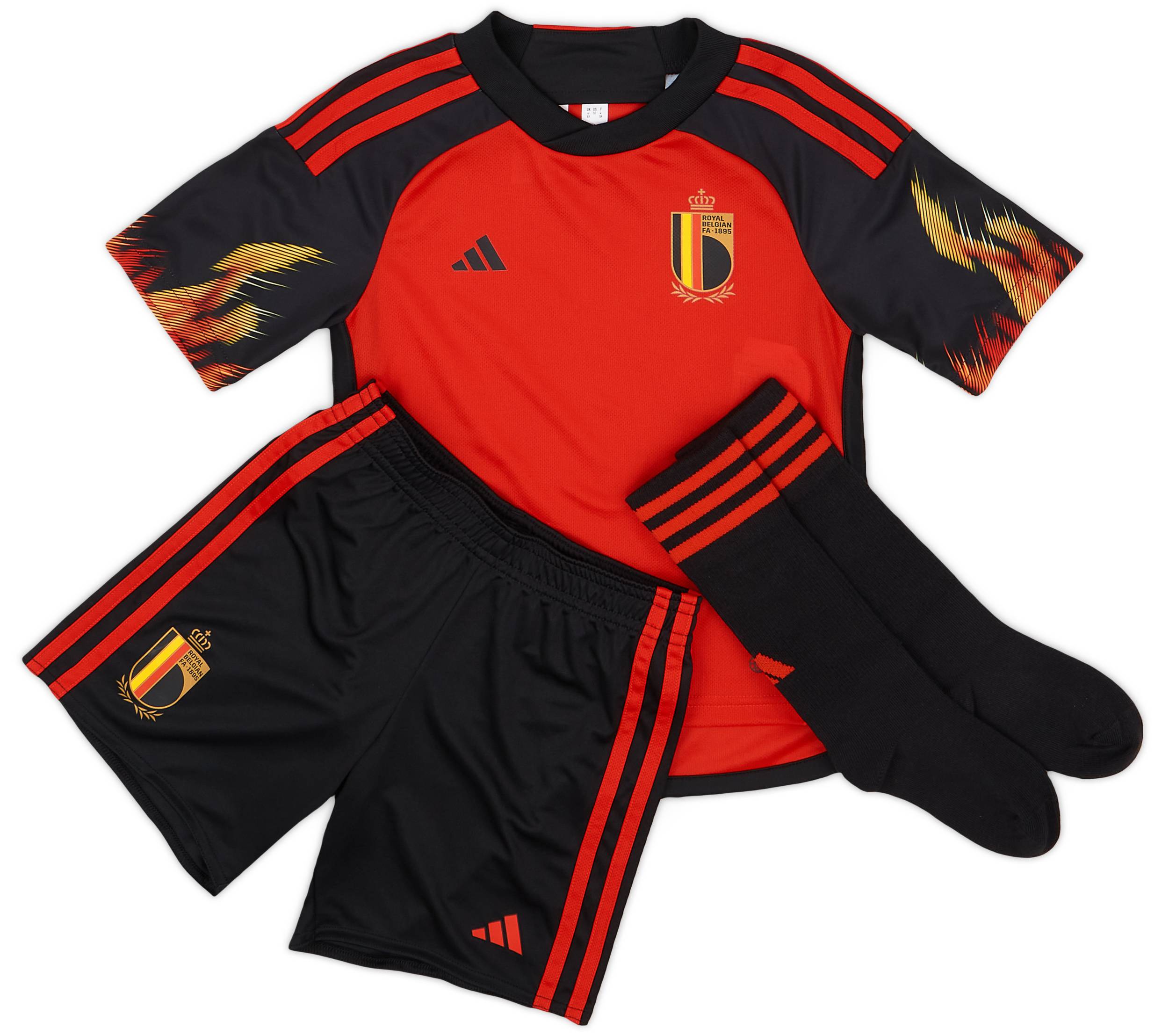 2022-23 Belgium Home Full Kit (3-4 Years)