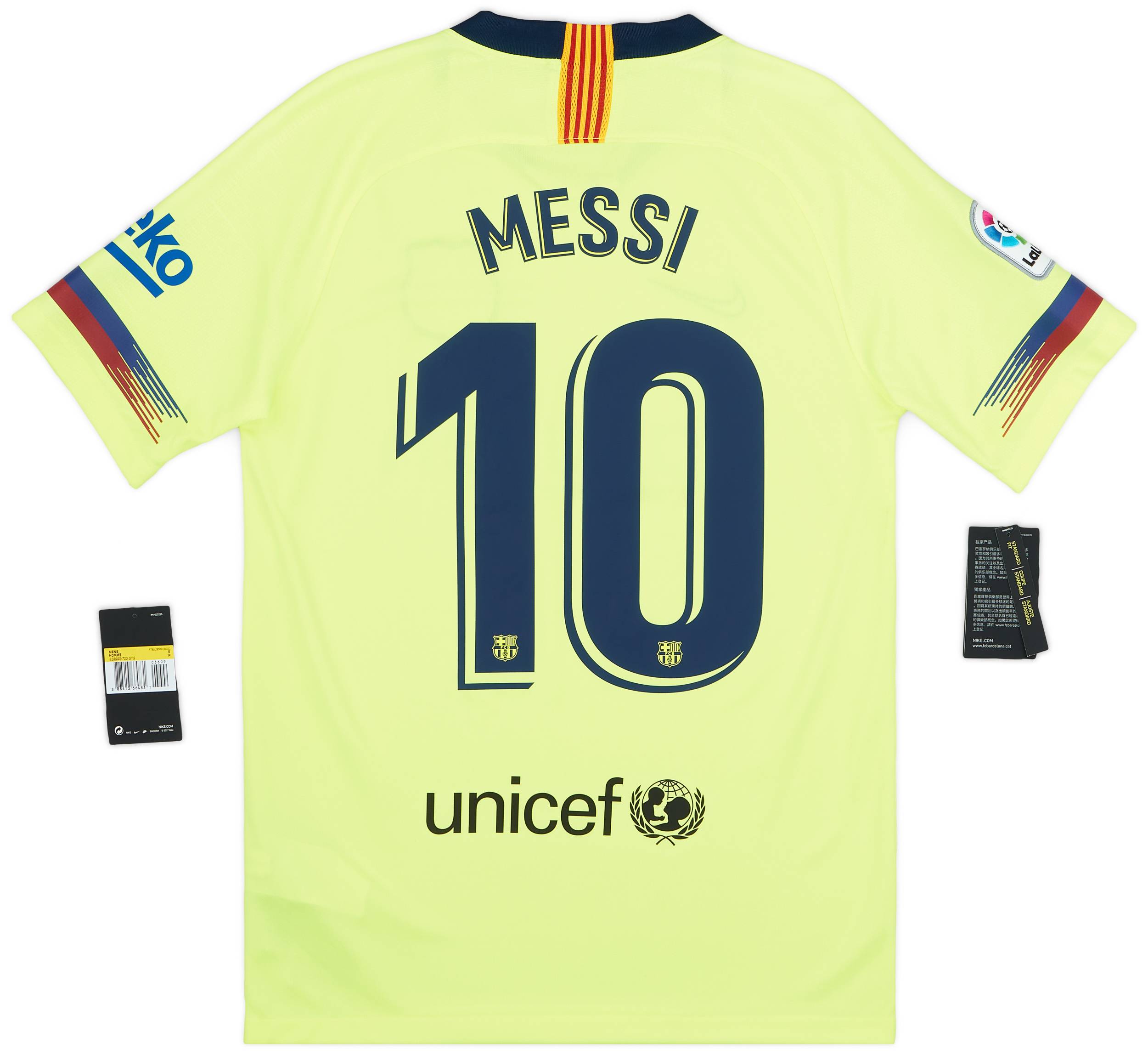 2018-19 Barcelona Away Shirt Messi #10 (S)