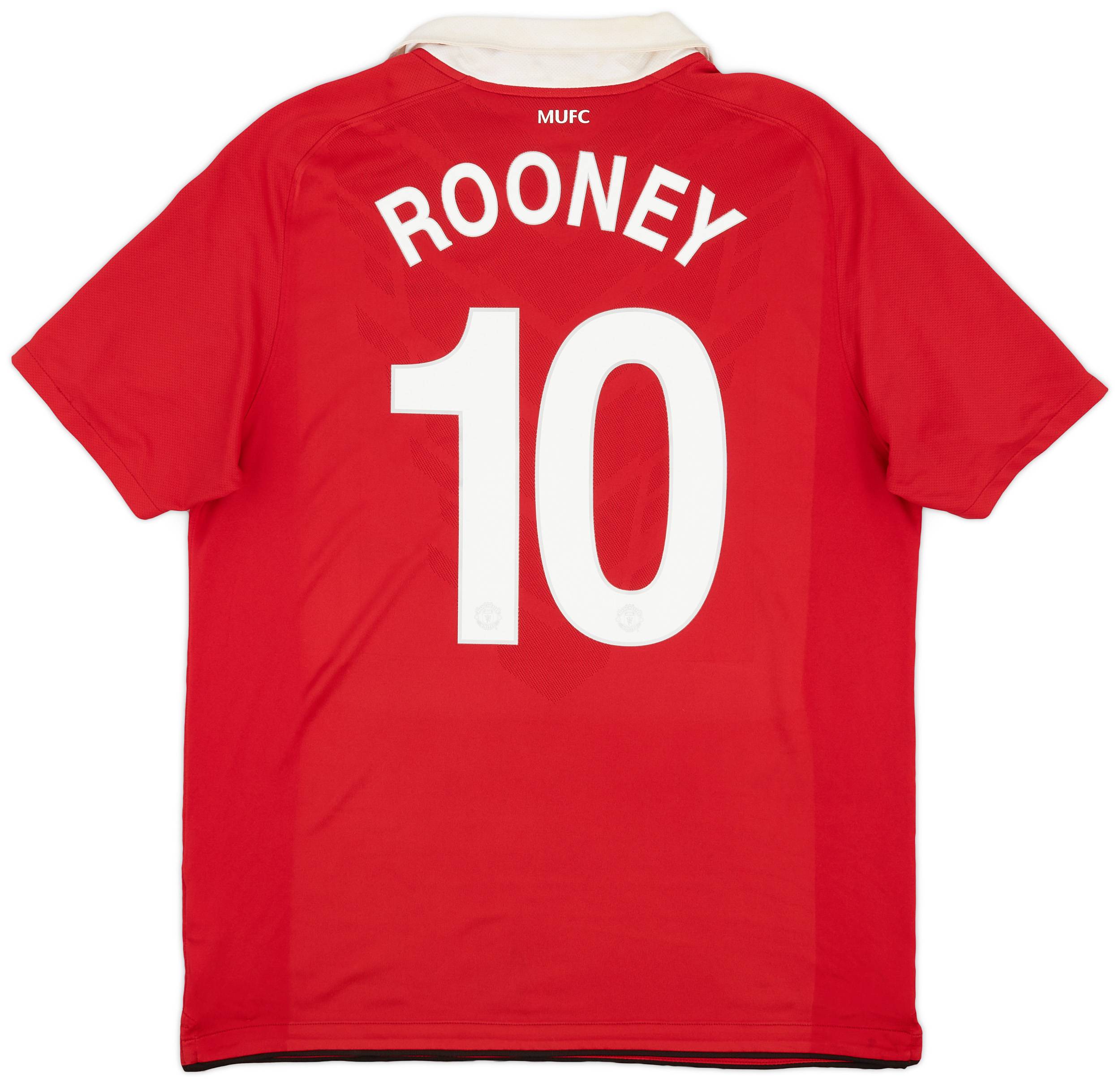 2010-11 Manchester United Home Shirt Rooney #10 - 6/10 - (L)