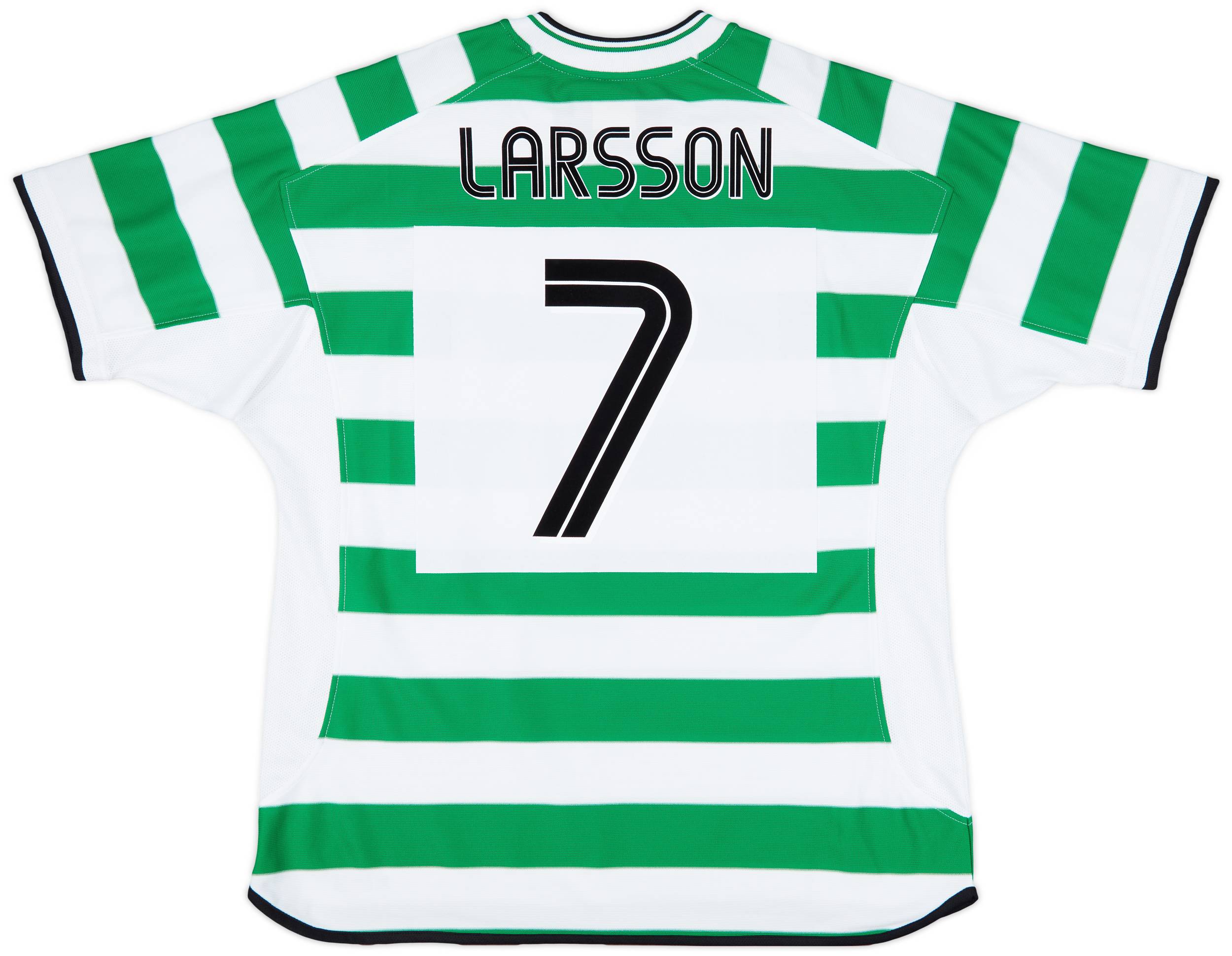 2001-03 Celtic 'Champions 2001/02' Home Shirt Larsson #7 - 10/10 - (XL)