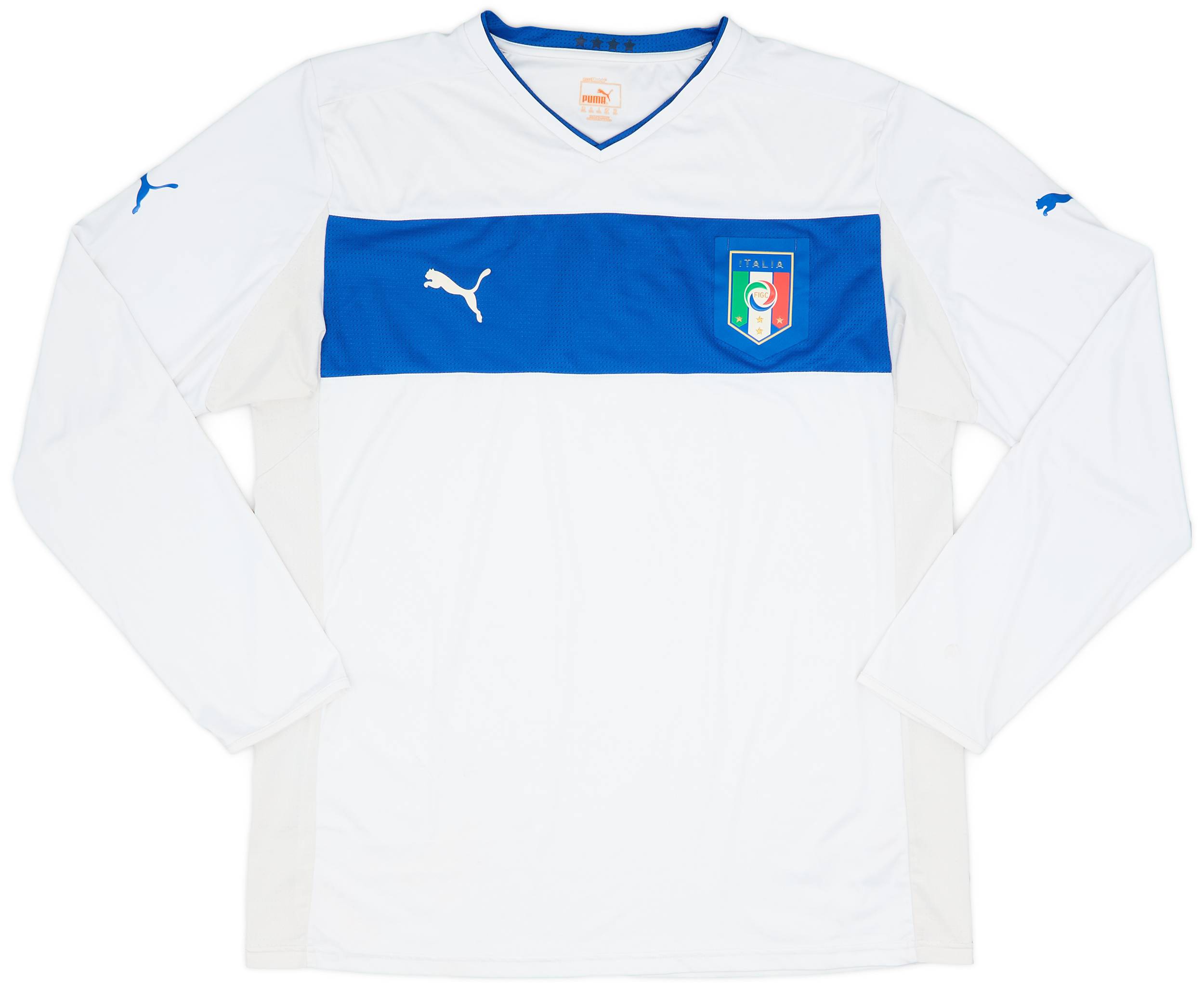 2012-13 Italy Away L/S Shirt - 7/10 - (XXL)