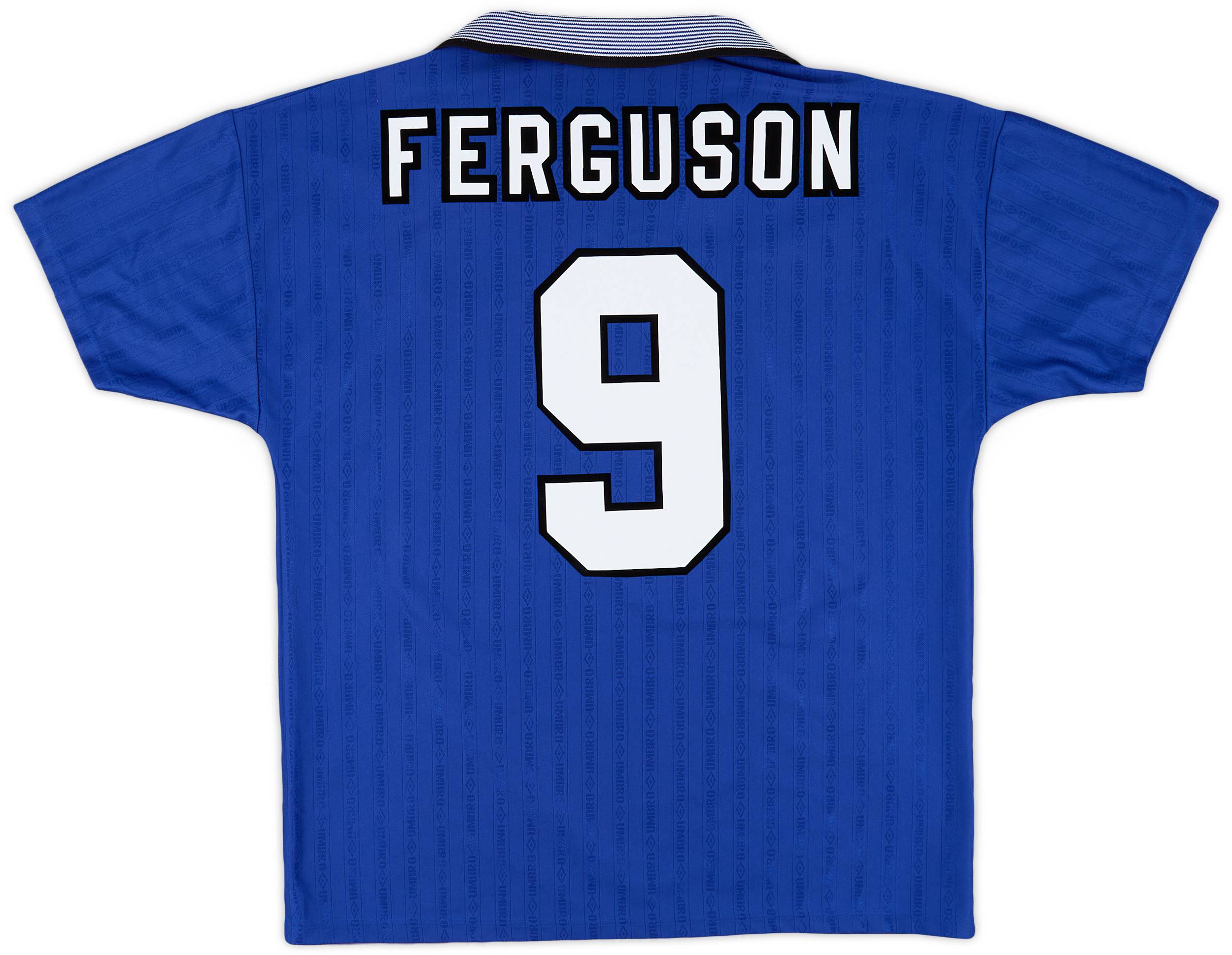 1995-97 Everton Home Shirt Ferguson #9 - 7/10 - (L)