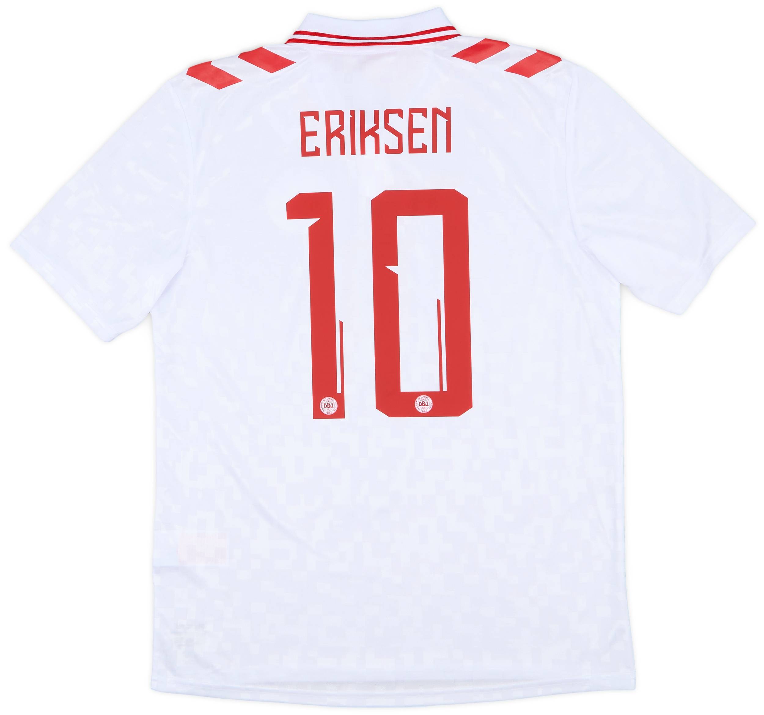 2024 Denmark Away Shirt Eriksen #10 (L)