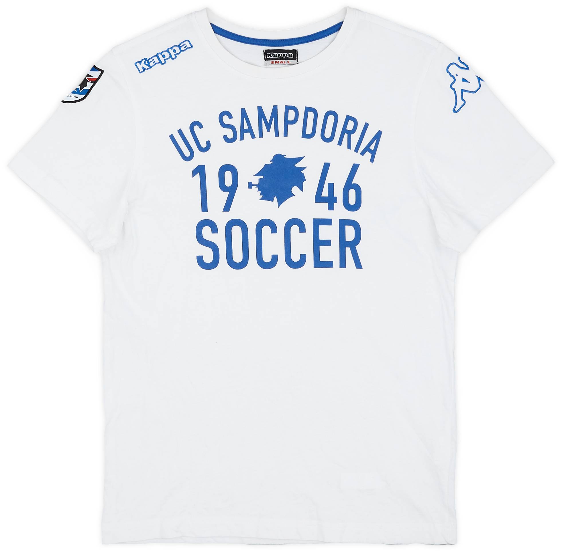 2011-12 Sampdoria Kappa Cotton Tee - 9/10 - (S)
