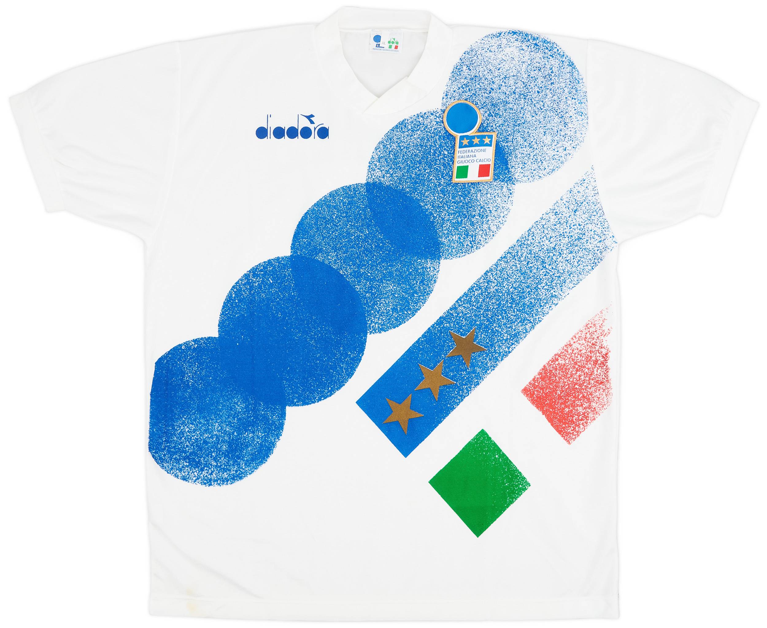 1992-94 Italy Diadora Training Shirt - 5/10 - (XL)