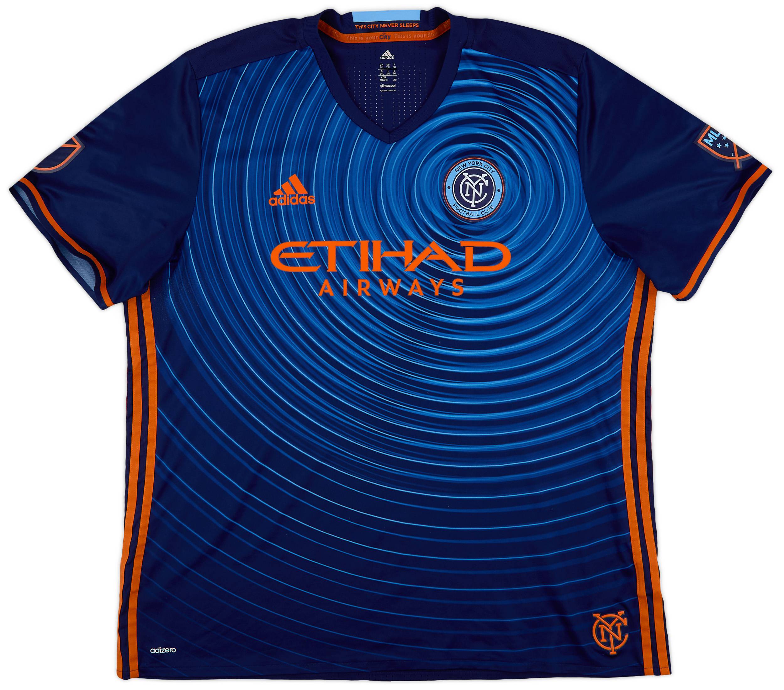2016 17 New York City Authentic Away Shirt 6 10 XXL