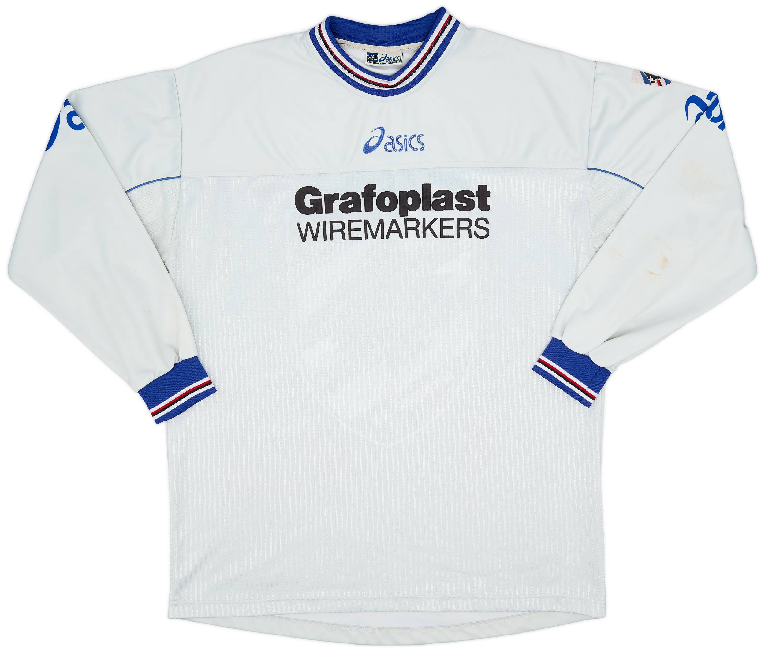 2001-02 Sampdoria Asics Training L/S Shirt - 9/10 - (XL)