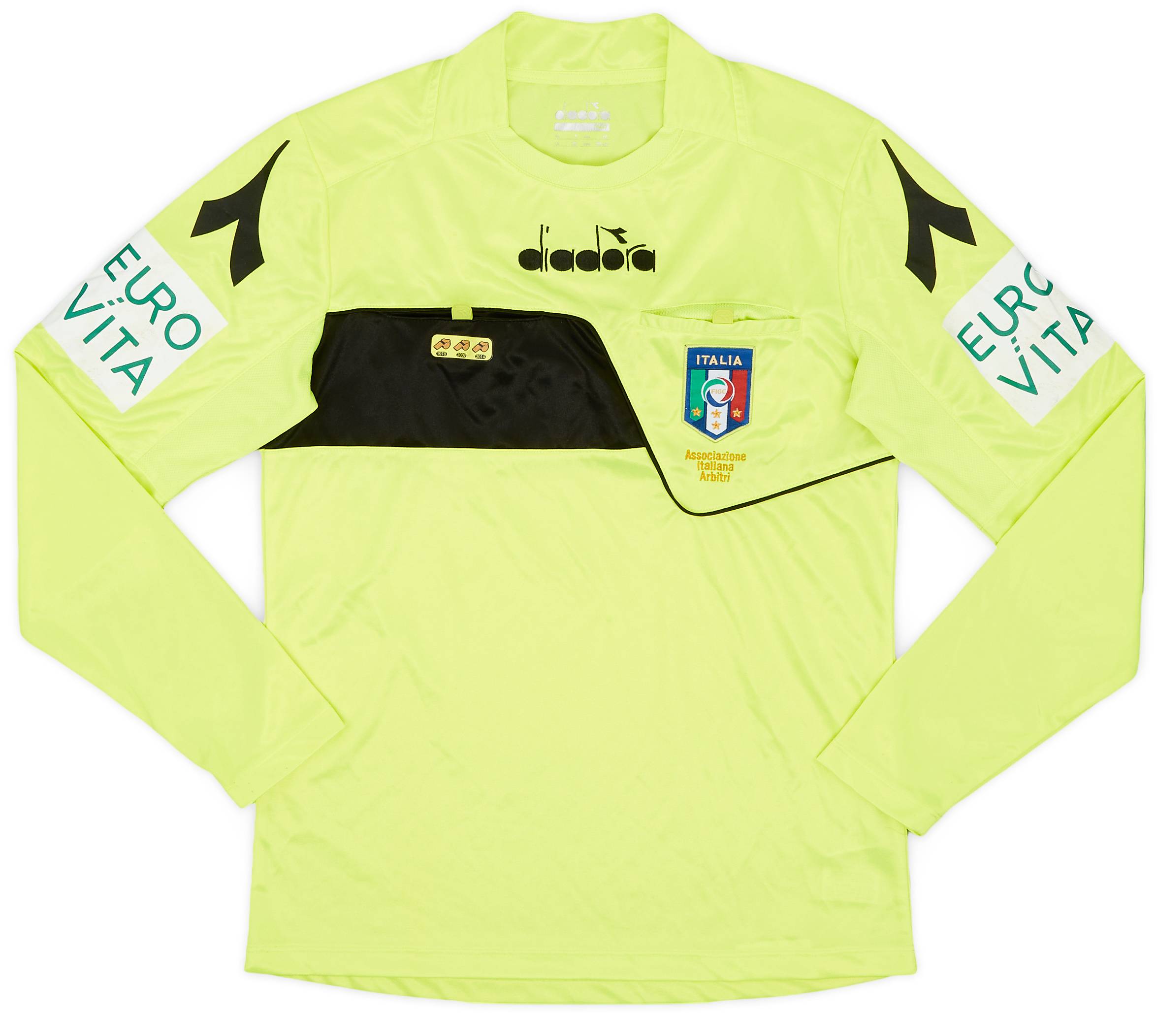 2018-19 Italy Diadora Referee L/S Shirt - 8/10 - (XS)