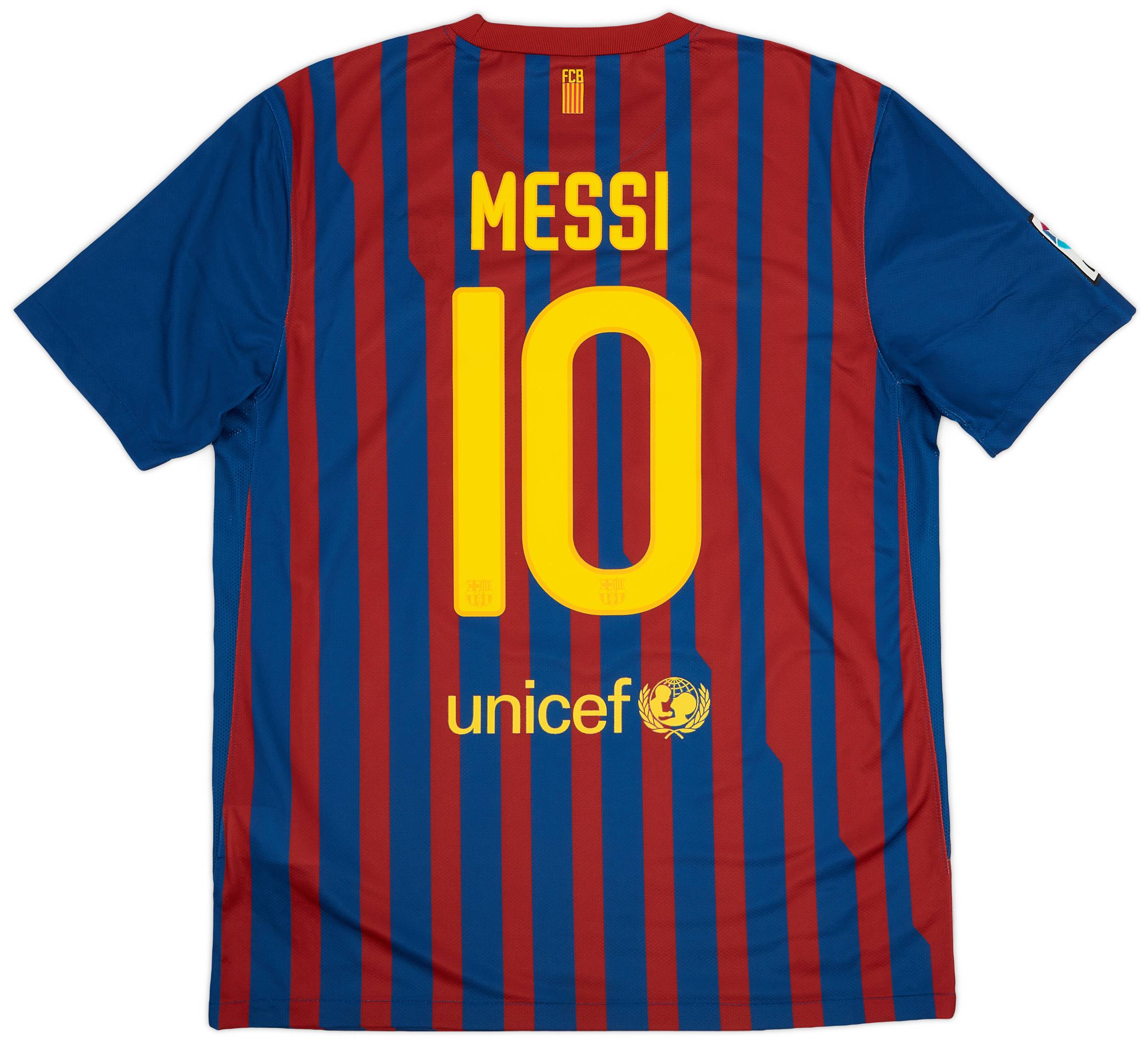 2011-12 Barcelona Home Shirt Messi #10 - 9/10 - (L)