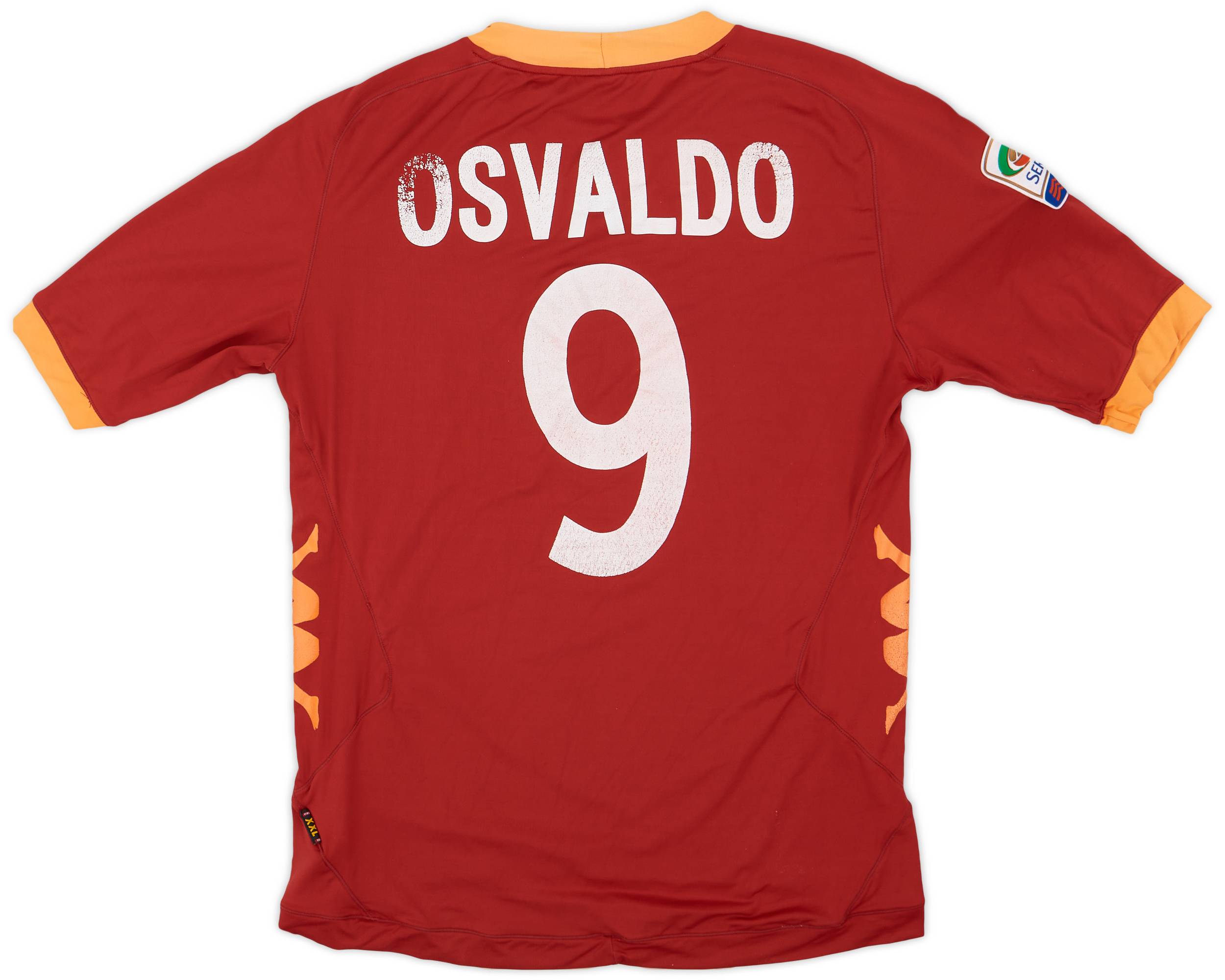 2011-12 Roma Home Shirt Osvaldo #9 - 5/10 - (XXL)