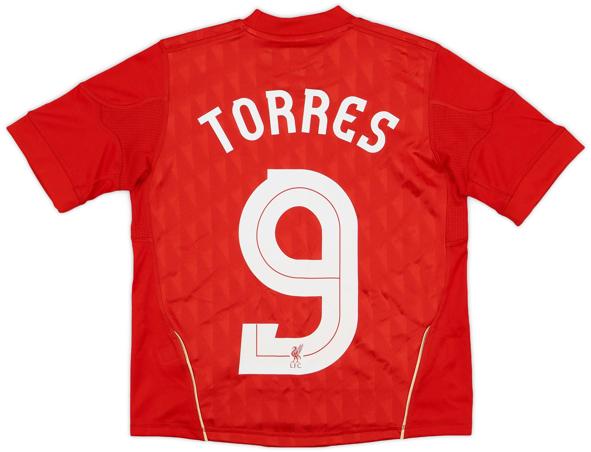 2010-12 Liverpool Home Shirt Torres #9 - 8/10 - (S.Boys)