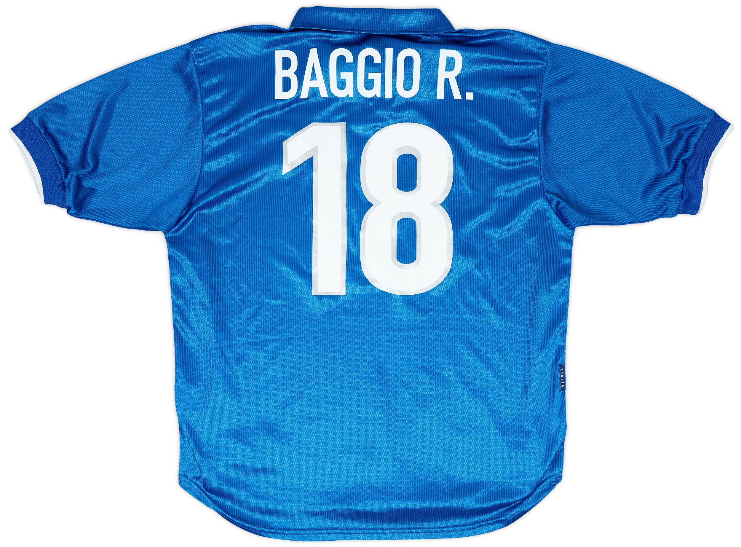 1997-98 Italy Home Shirt Baggio R. #18 - 6/10 - (L)