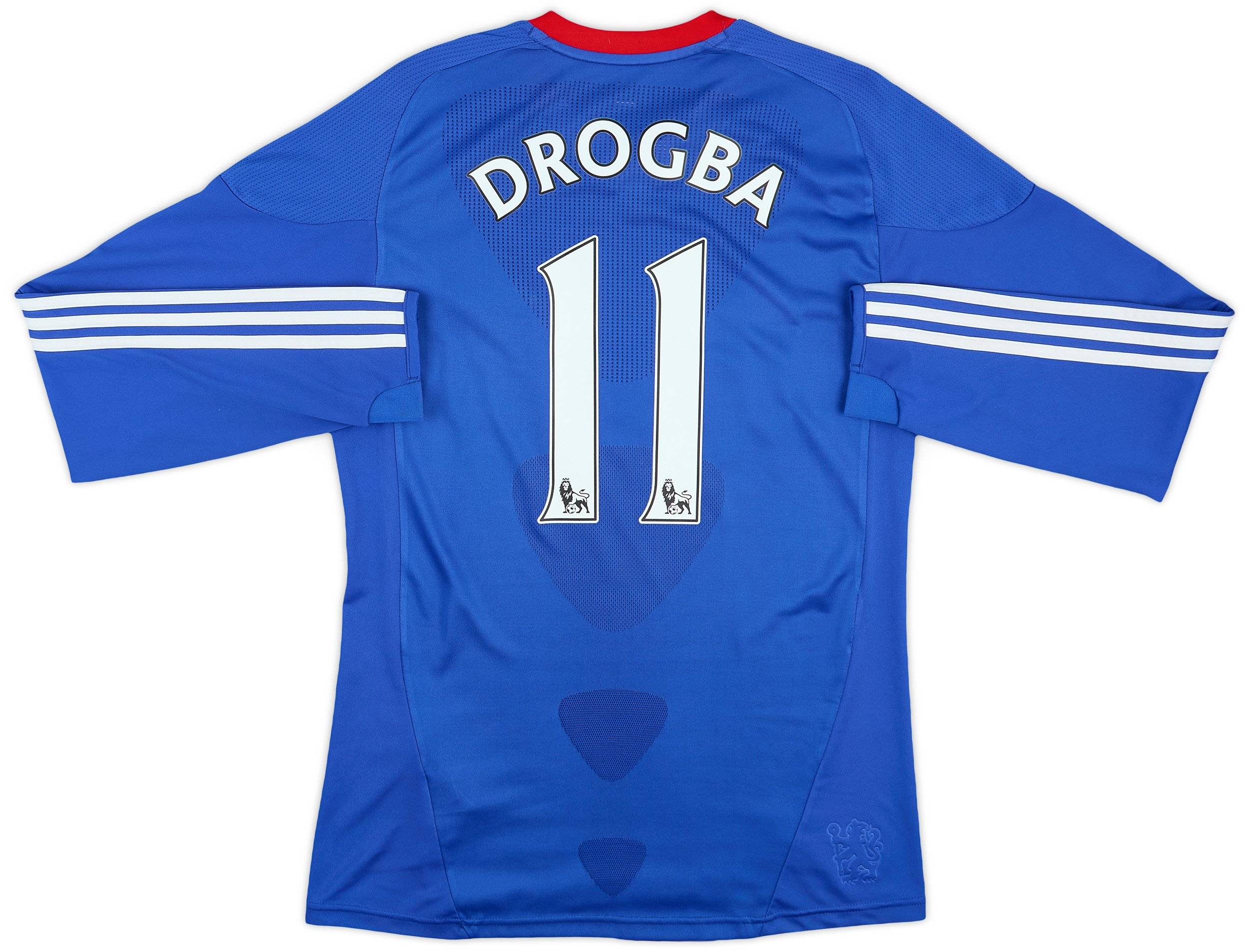 2010-11 Chelsea Home L/S Shirt Drogba #11 - 9/10 - (S)