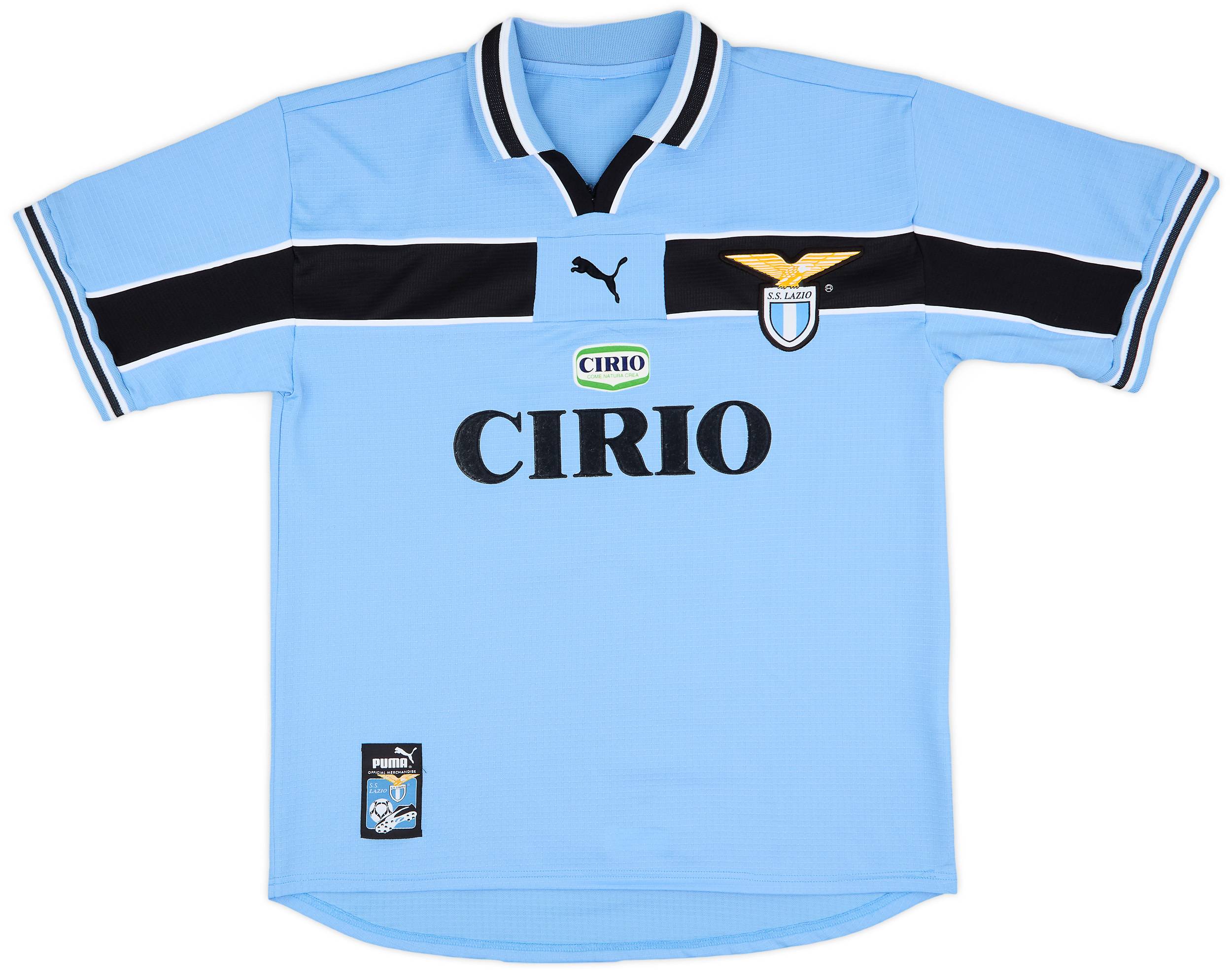 1998-00 Lazio Home Shirt Mancini #10 - 9/10 - (L)