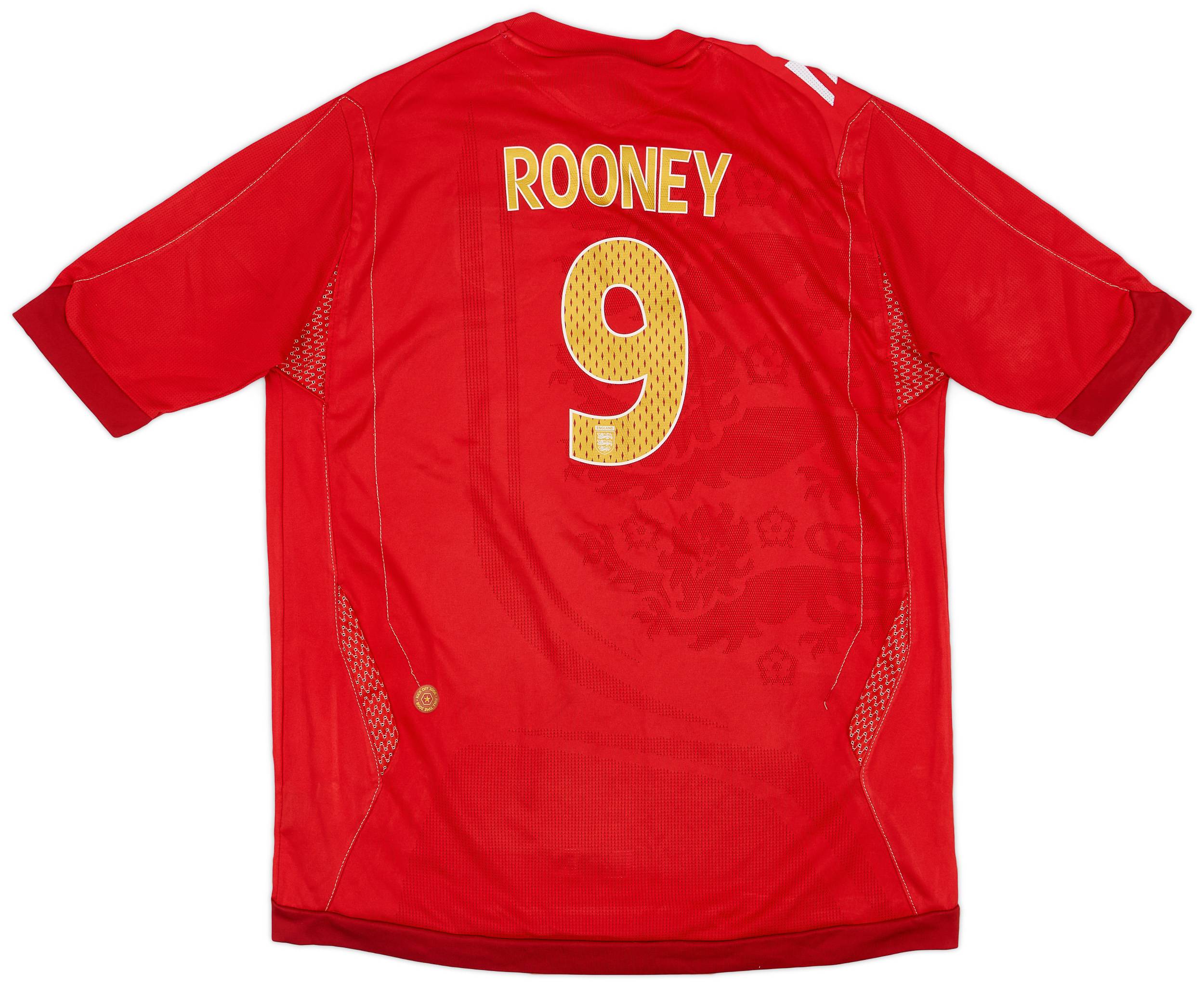 2006-08 England Away Shirt Rooney #9 - 4/10 - (XL.Boys)