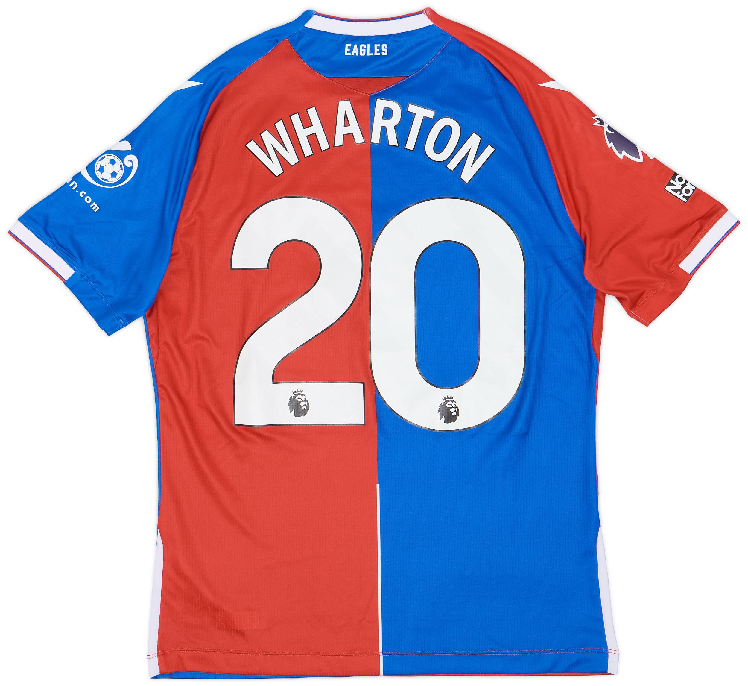 2023-24 Crystal Palace Match Issue Home Shirt Wharton #20