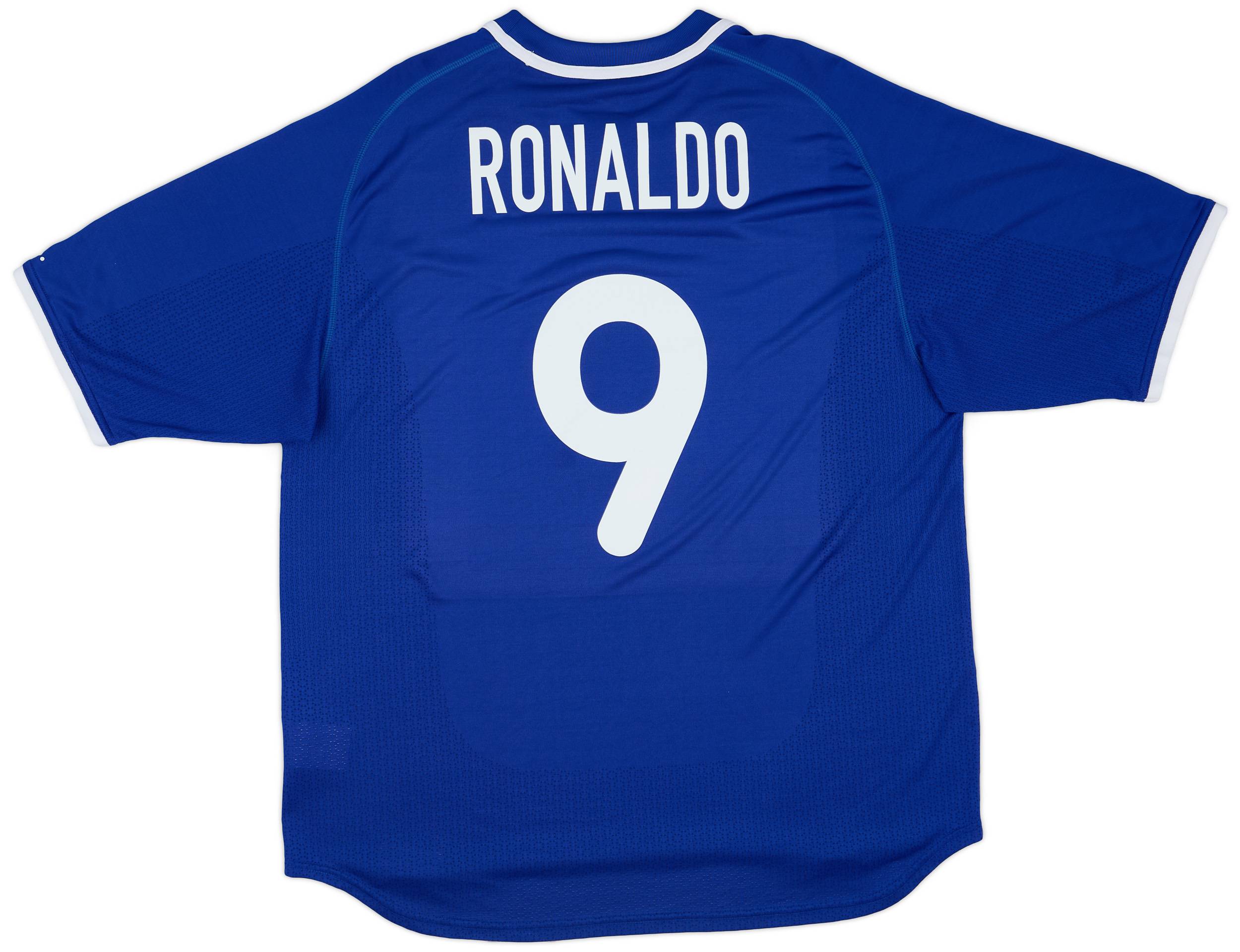 2000-02 Brazil Away Shirt Ronaldo #9 - 8/10 - (XL)