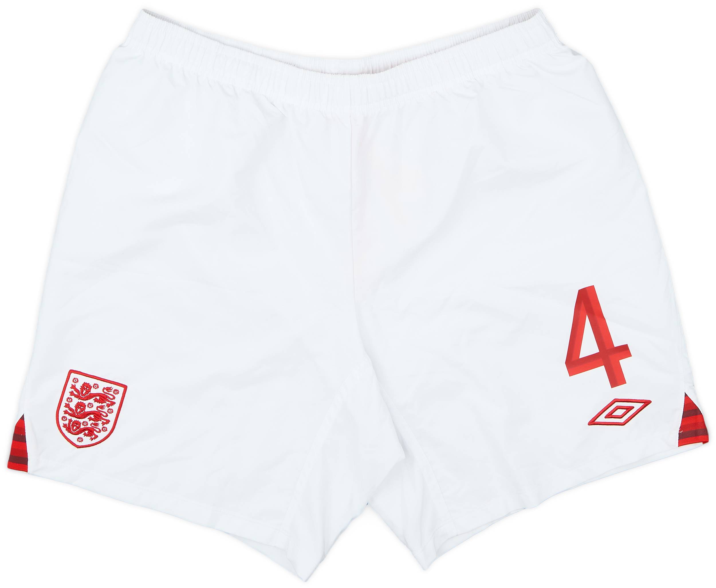 2012-13 England Match Issue Home Shorts #4
