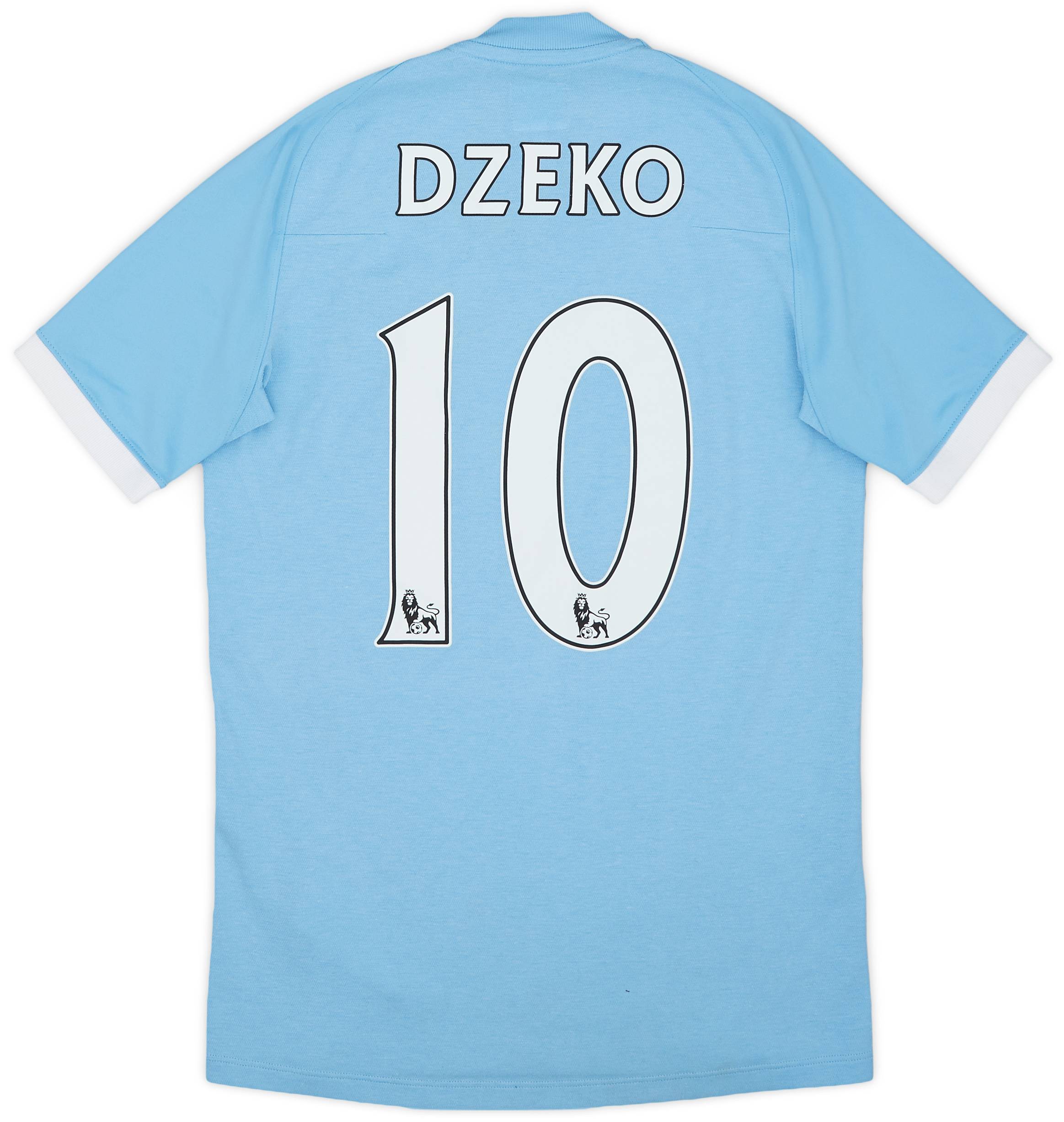 2010-11 Manchester City Home Shirt Dzeko #10 - 7/10 - (L.Boys)