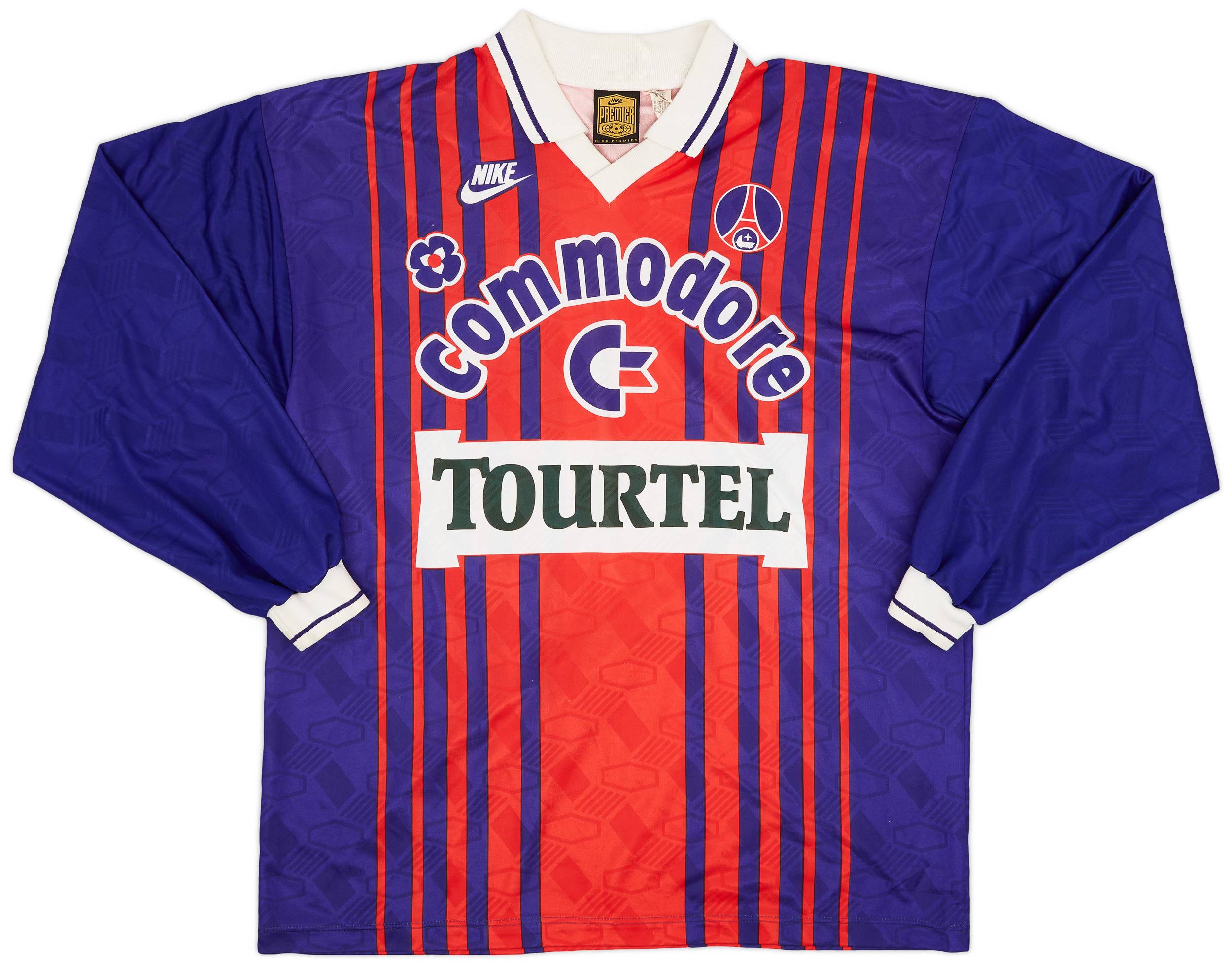 1993-94 Paris Saint-Germain Home L/S Shirt - 9/10 - (XL)
