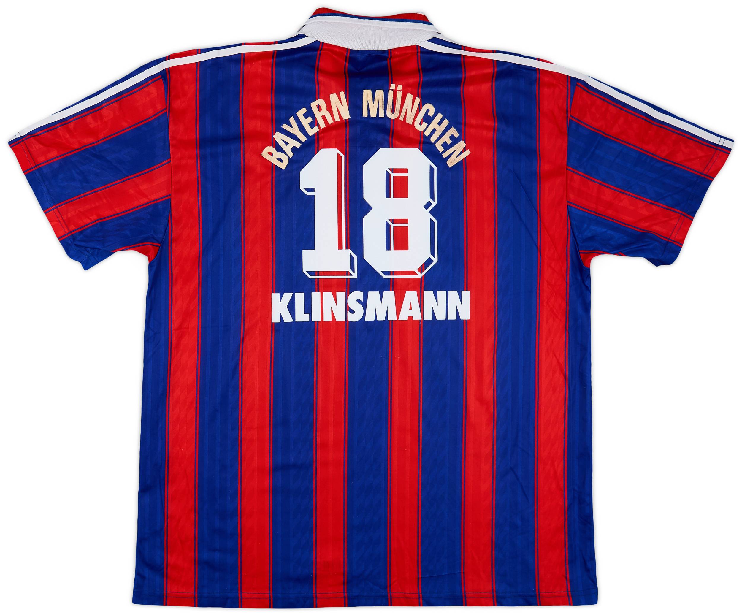 1995-97 Bayern Munich Home Shirt Klinsmann #18 - 7/10 - (3XL)