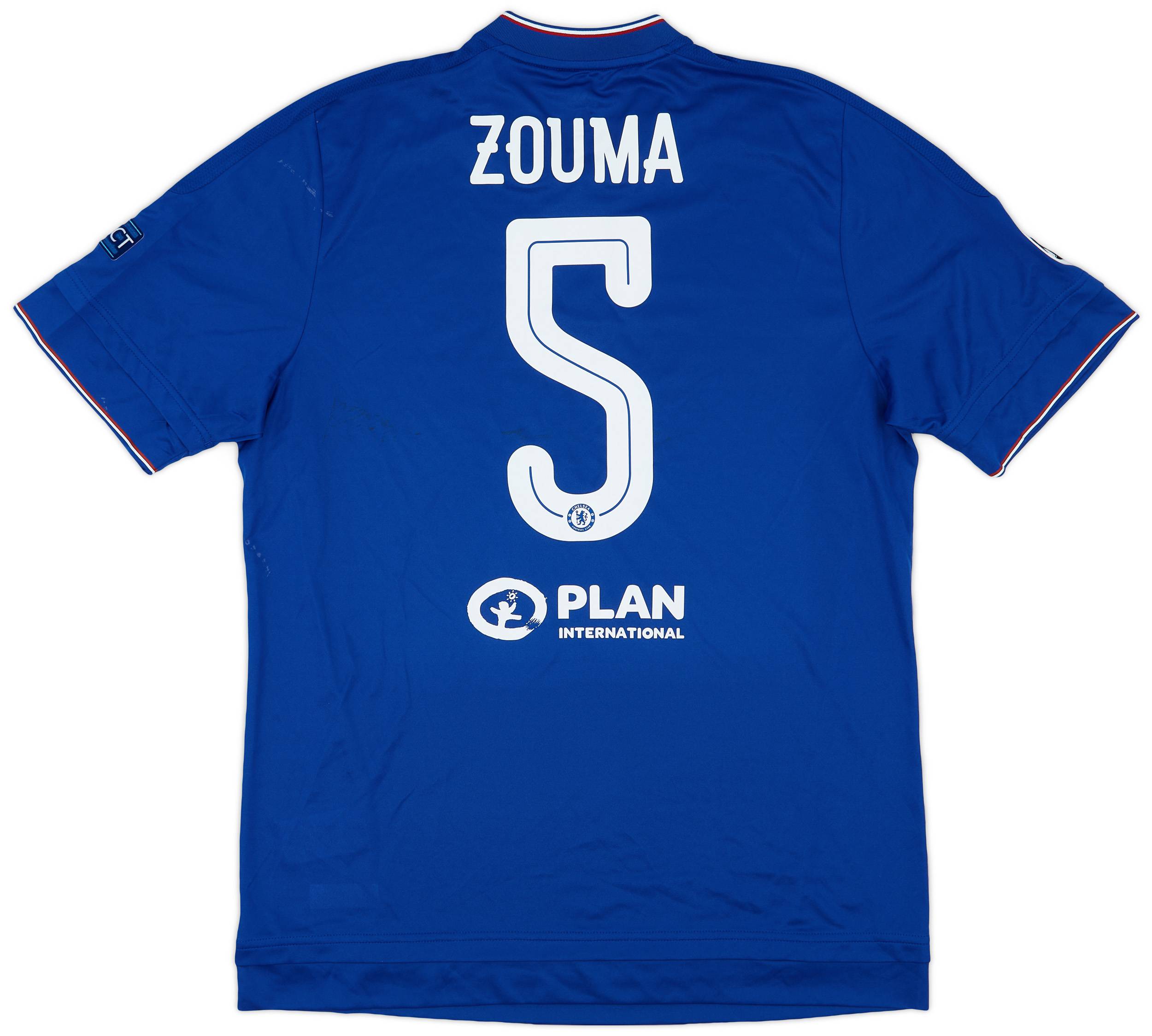 2015 16 Chelsea Match Issue Champions League Home Shirt Zouma 5