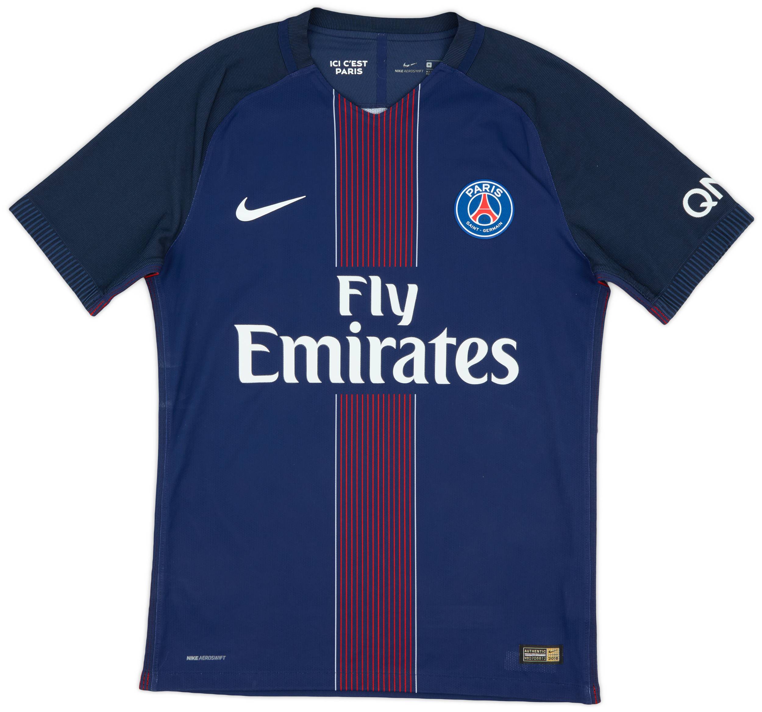 2016-17 Paris Saint-Germain Authentic Home Shirt - 9/10 - (M)