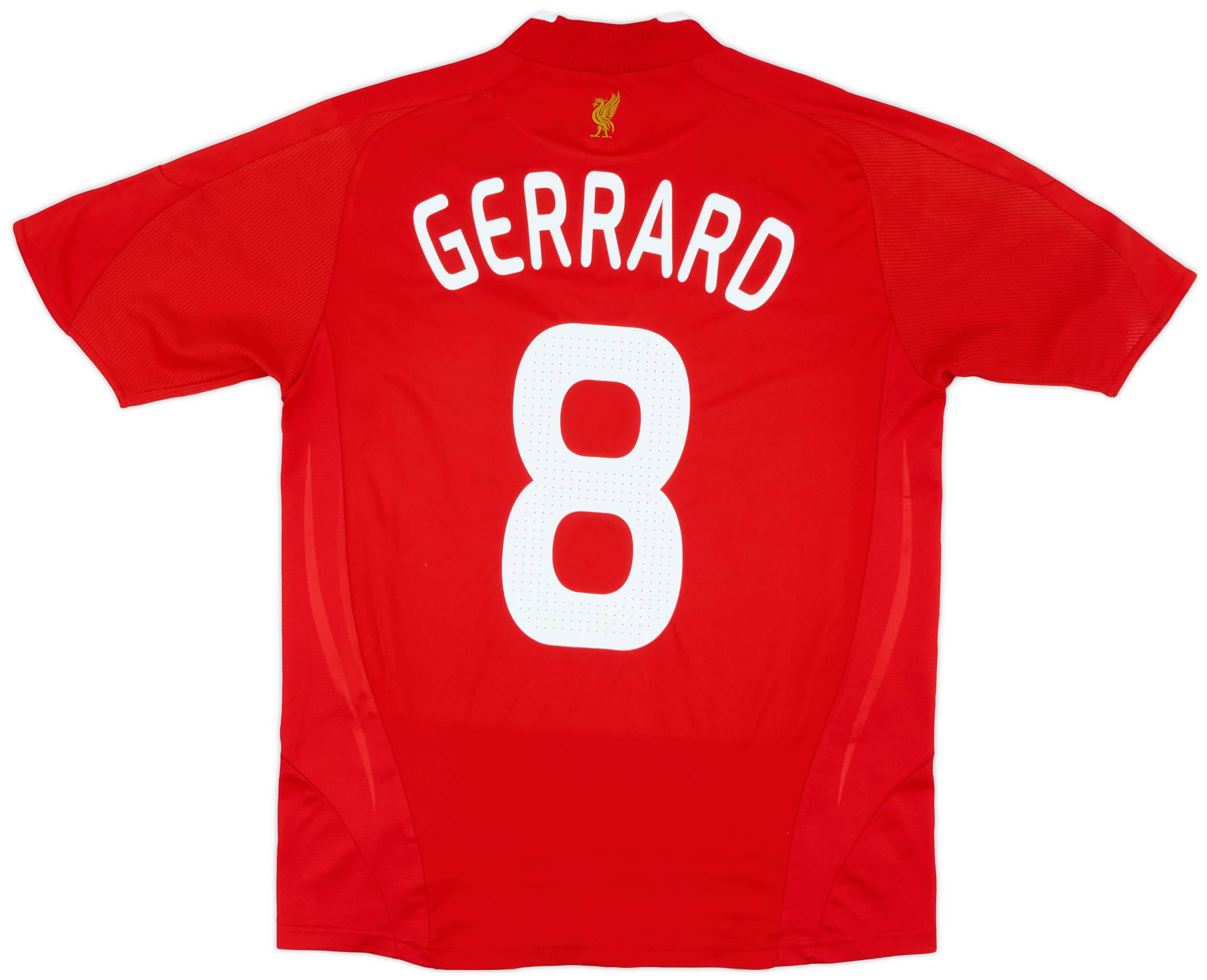 2008-10 Liverpool Home Shirt Gerrard #8 - 8/10 - (XL.Boys)