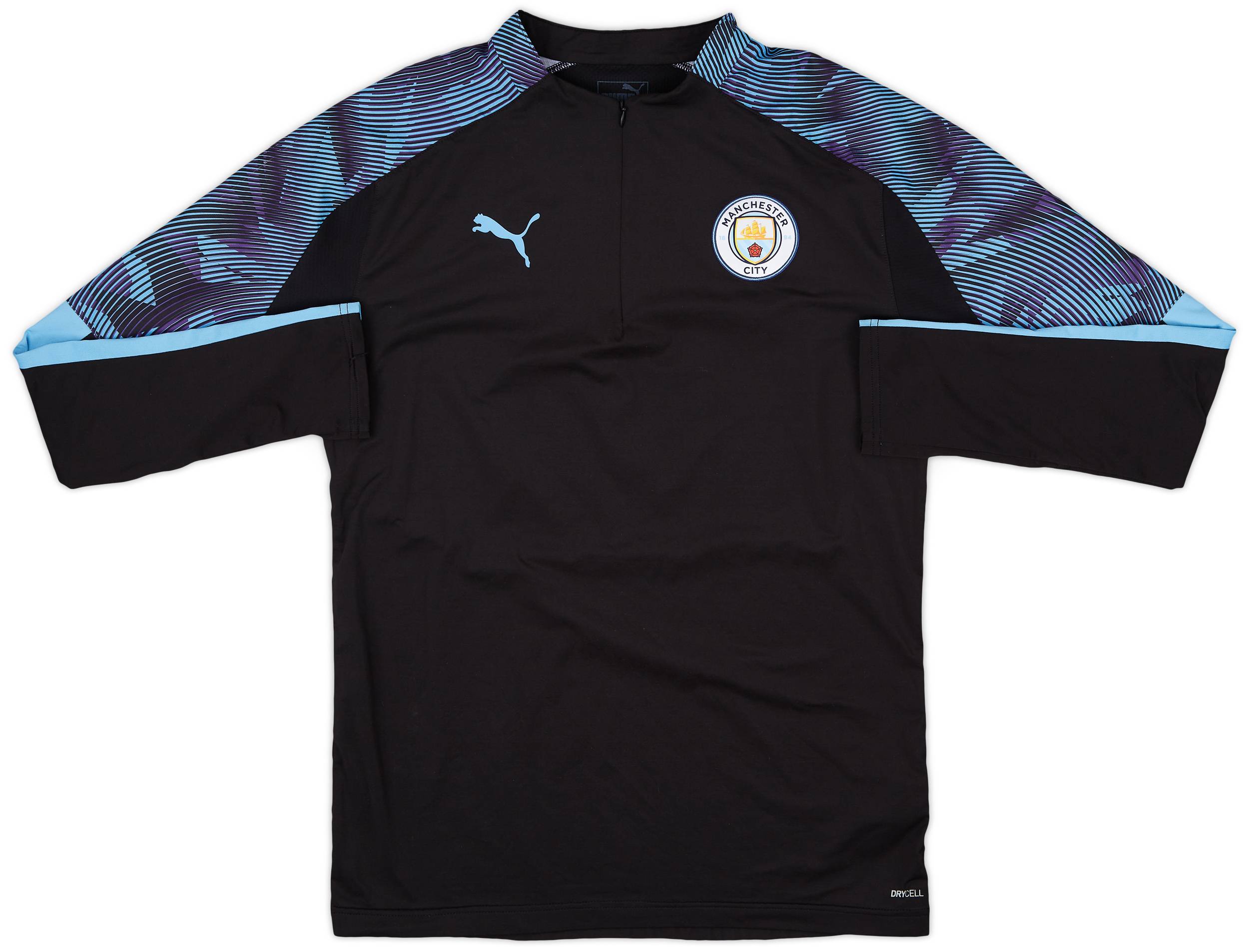 2018-19 Manchester City Puma 1/4 Zip Drill Top - 10/10 - (M)