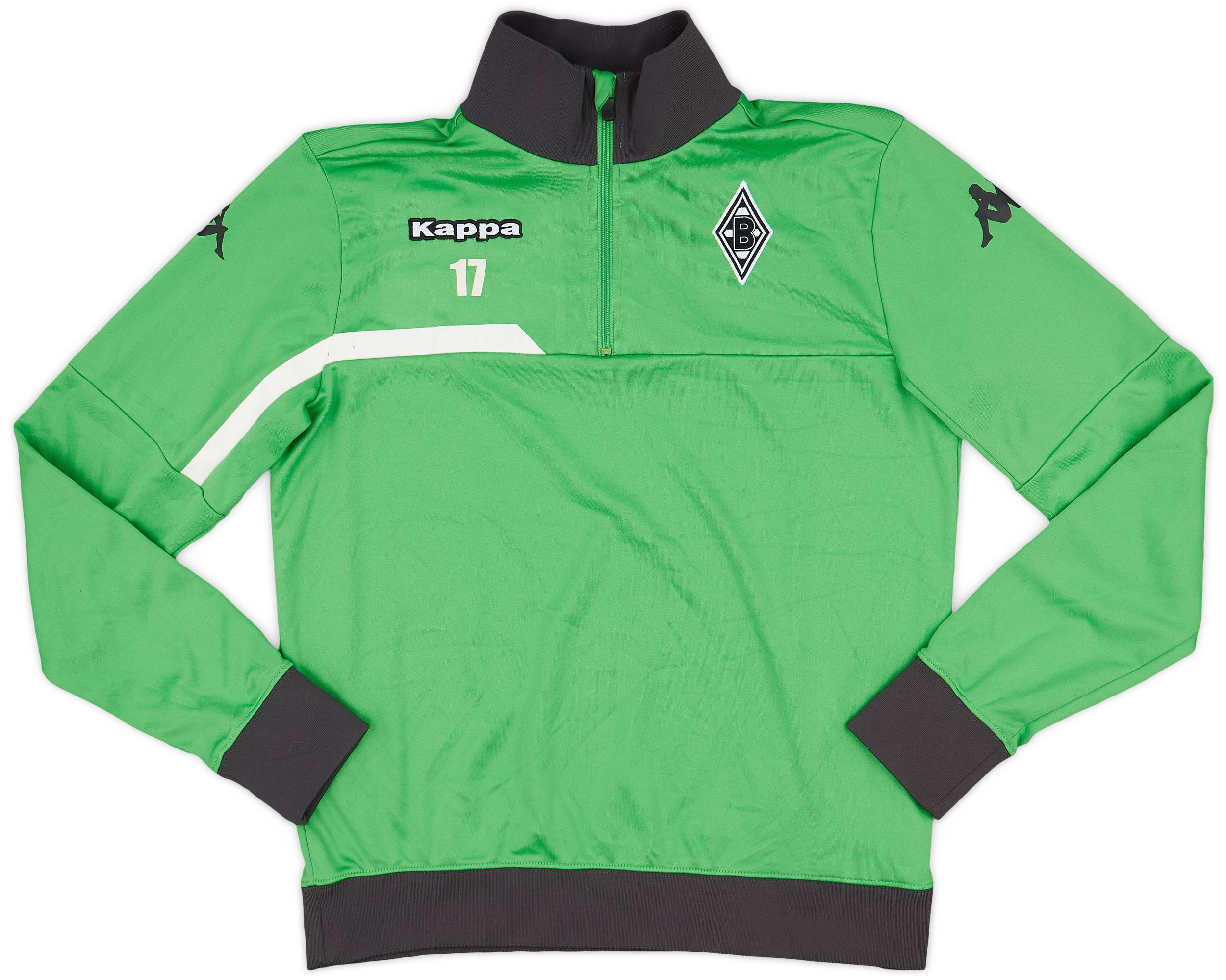 2014-15 Borussia Monchengladbach Player Issue Kappa 1/4 Zip Drill Top #17 - 7/10 - (L)