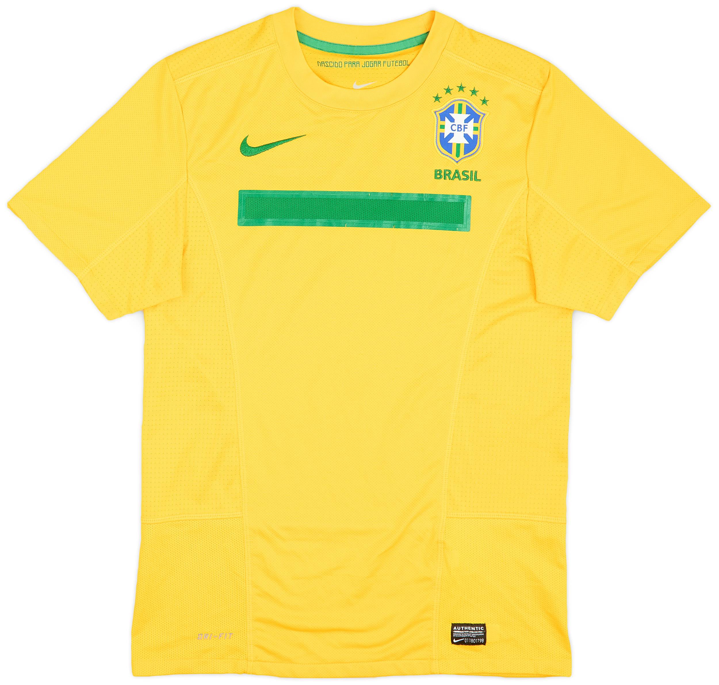 2011 Brazil Home Shirt - 6/10 - (S)