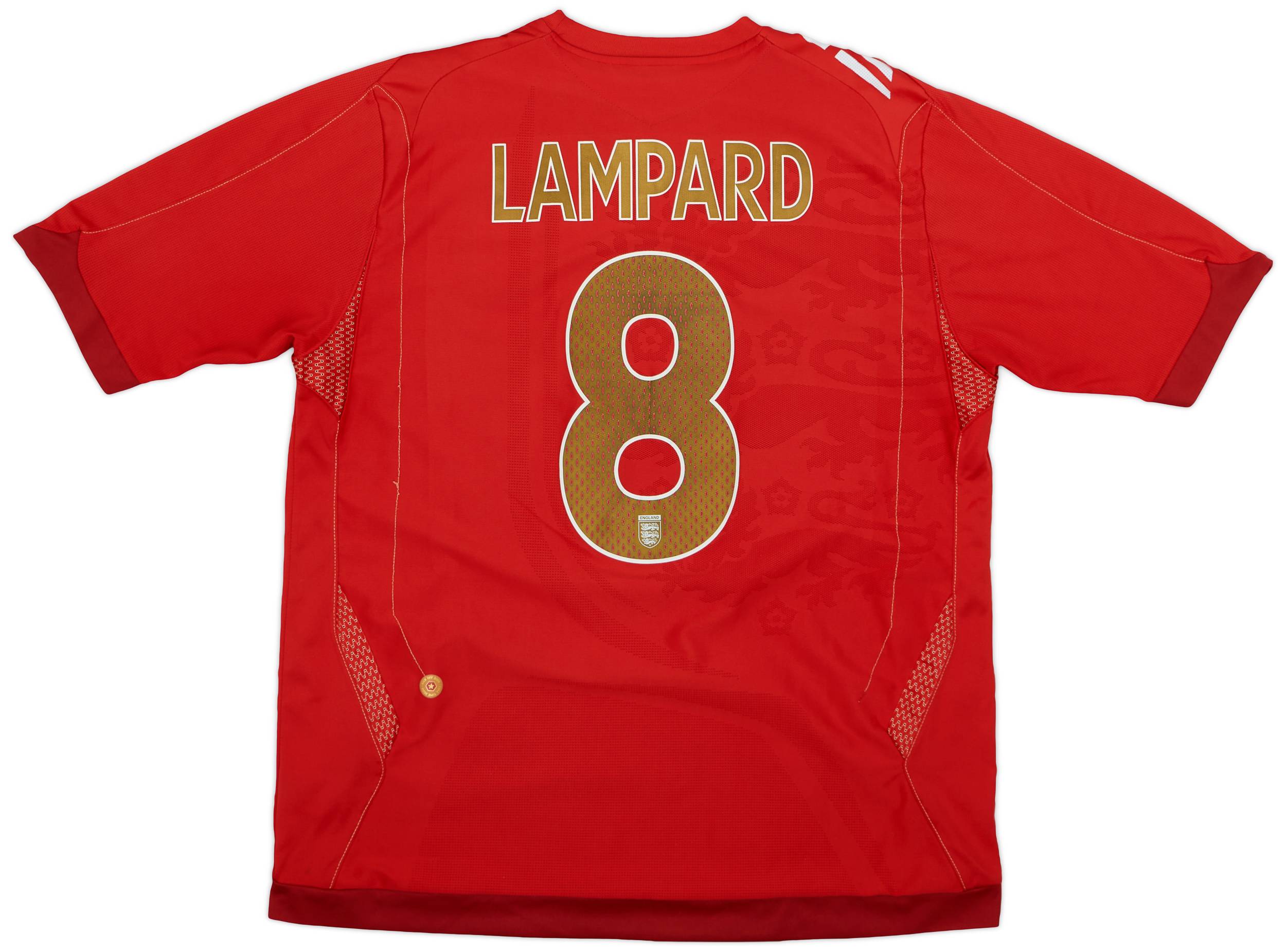 2006-08 England Away Shirt Lampard #8 - 8/10 - (XL)