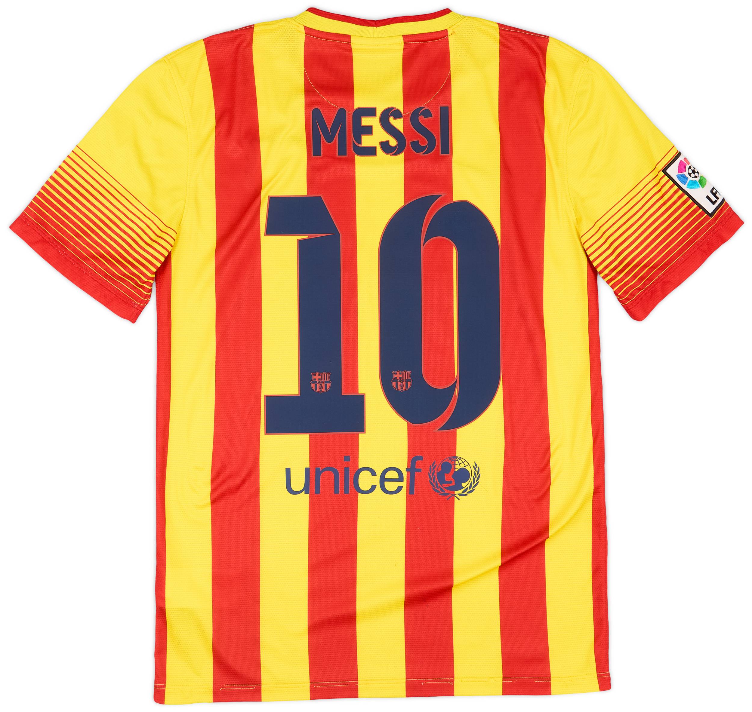 2013-15 Barcelona Away Shirt Messi #10 - 7/10 - (S)