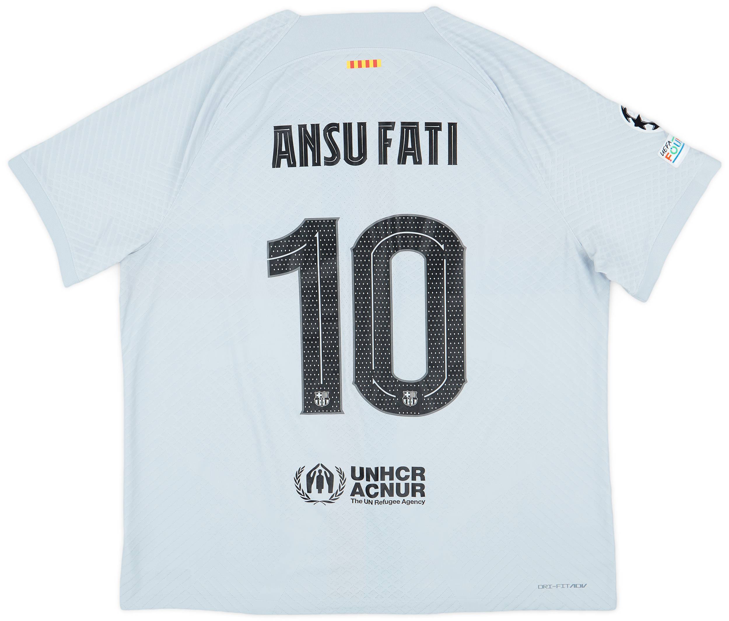 2022-23 Barcelona Authentic Third Shirt Ansu Fati #10 - 9/10 - (XXL)