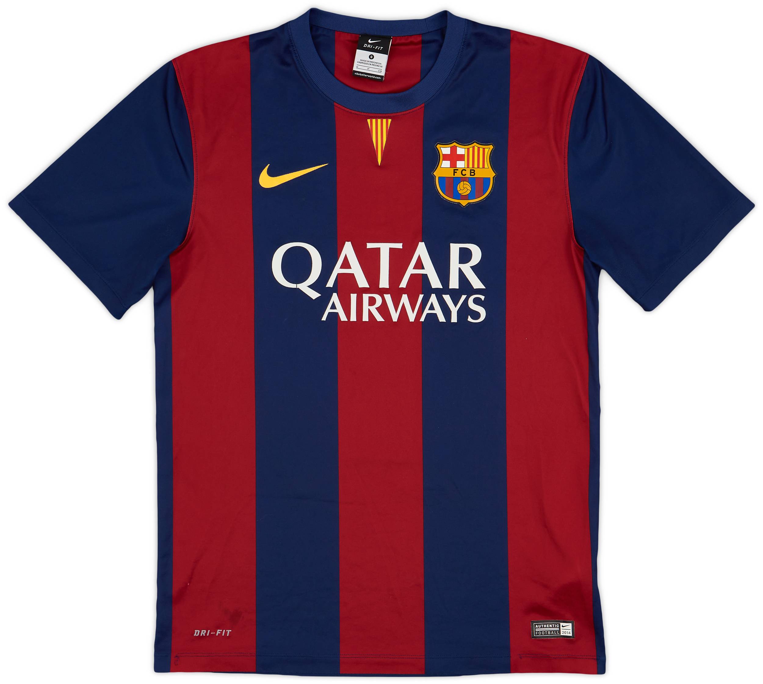 2014-15 Barcelona Basic Home Shirt - 8/10 - (S)