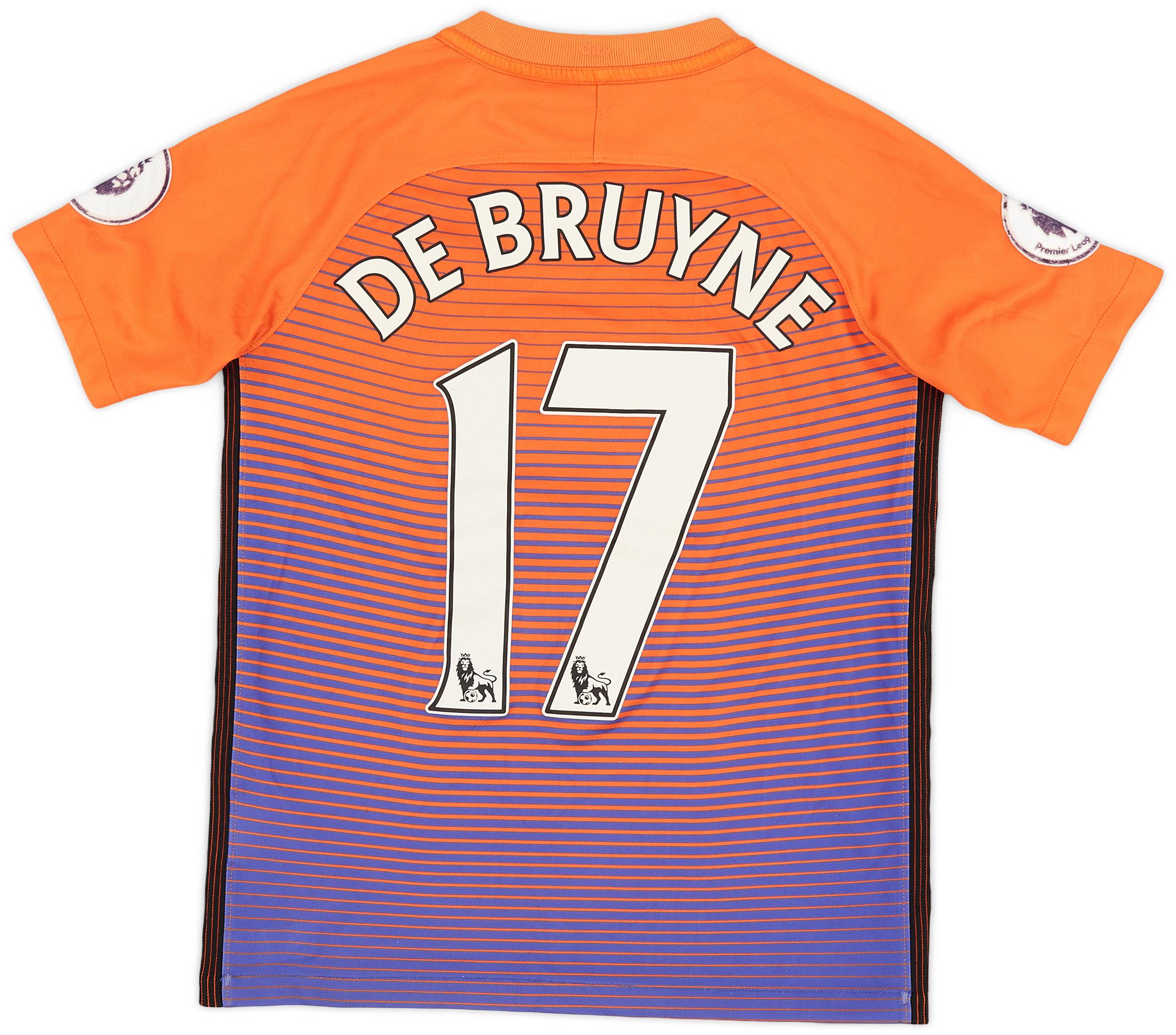 2016-17 Manchester City Third Shirt De Bruyne #17 - 6/10 - (M.Boys)