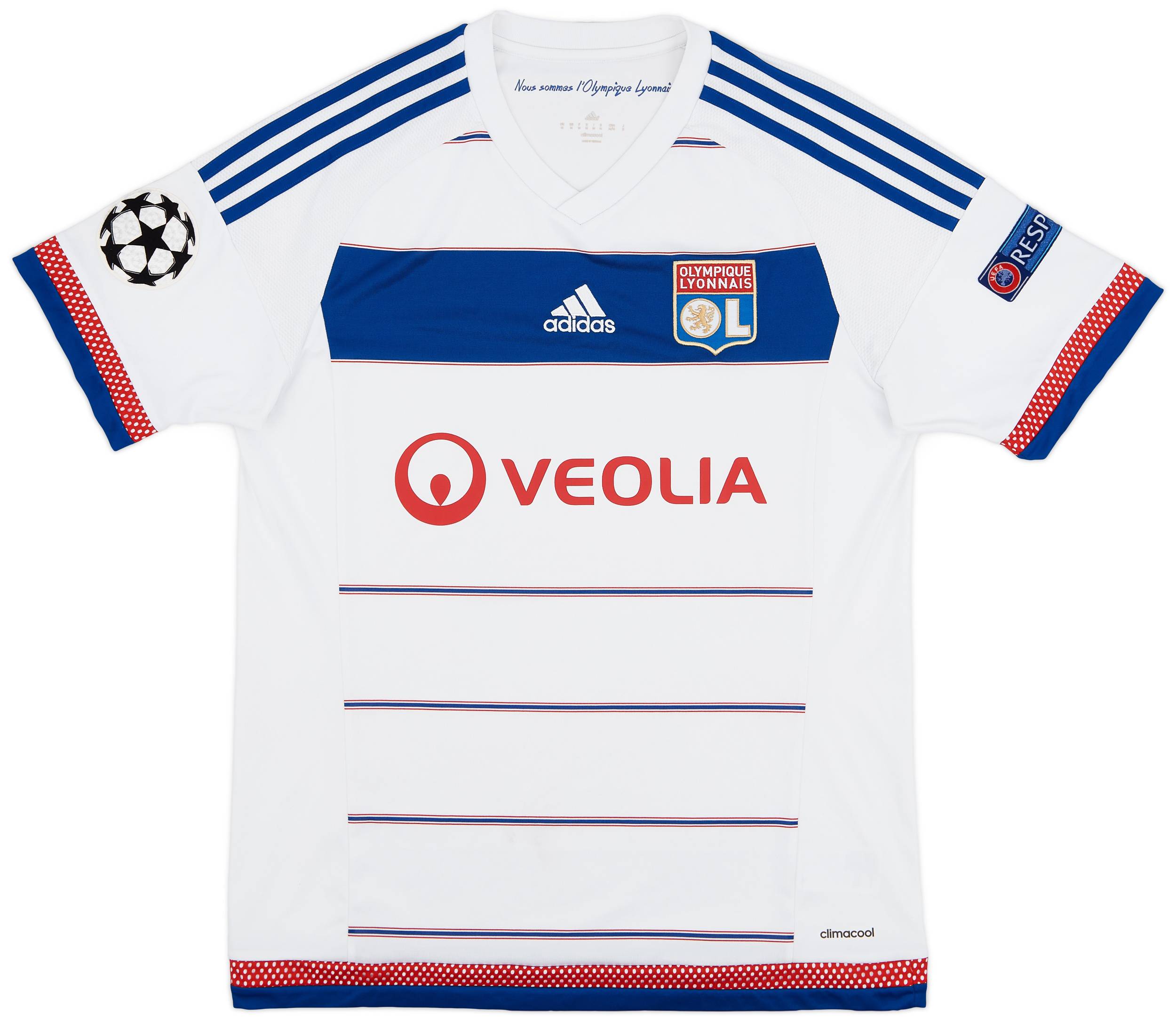 2015-16 Lyon CL Home Shirt - 8/10 - (M)