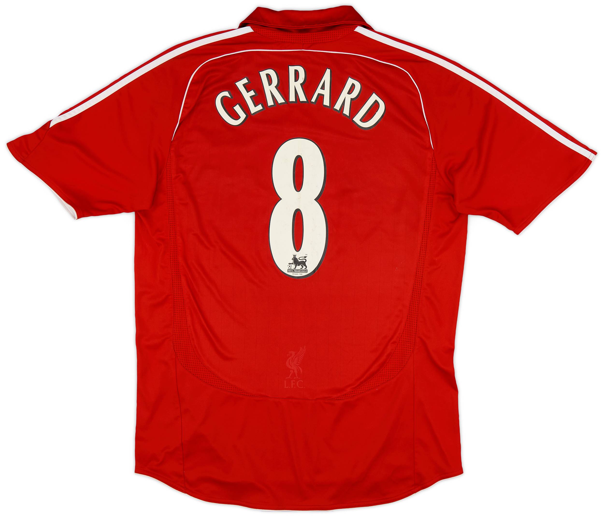 2006-08 Liverpool Home Shirt Gerrard #8 - 5/10 - (L)