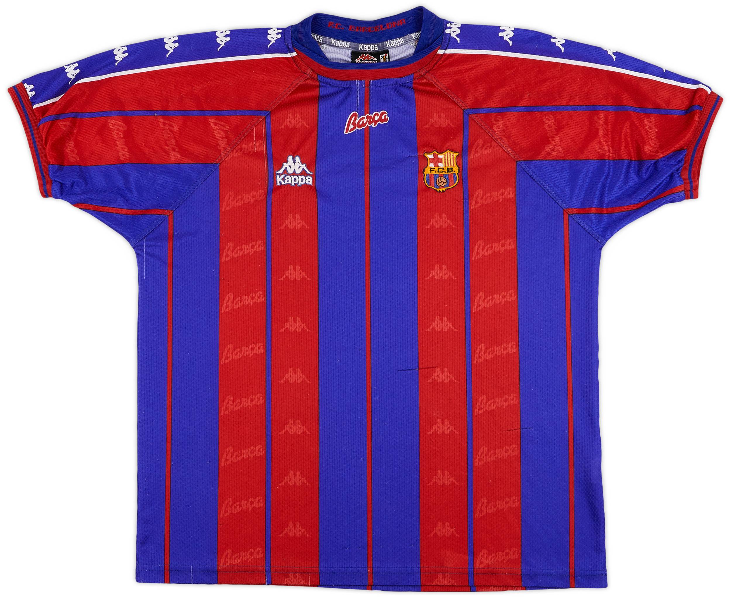 1997-98 Barcelona Home Shirt - 6/10 - (XL)
